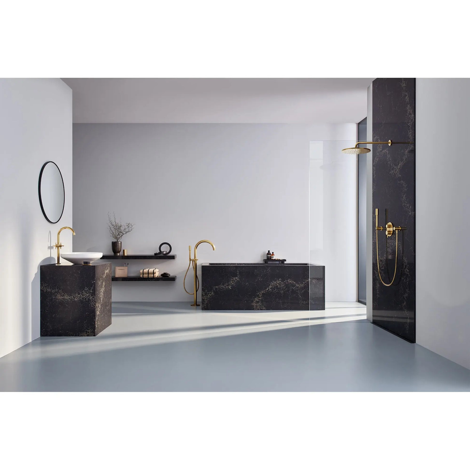 Grohe RAINSHOWER WALL-UNION  Brushed Cool Sunrise 26635GN0 - Plumbing Market