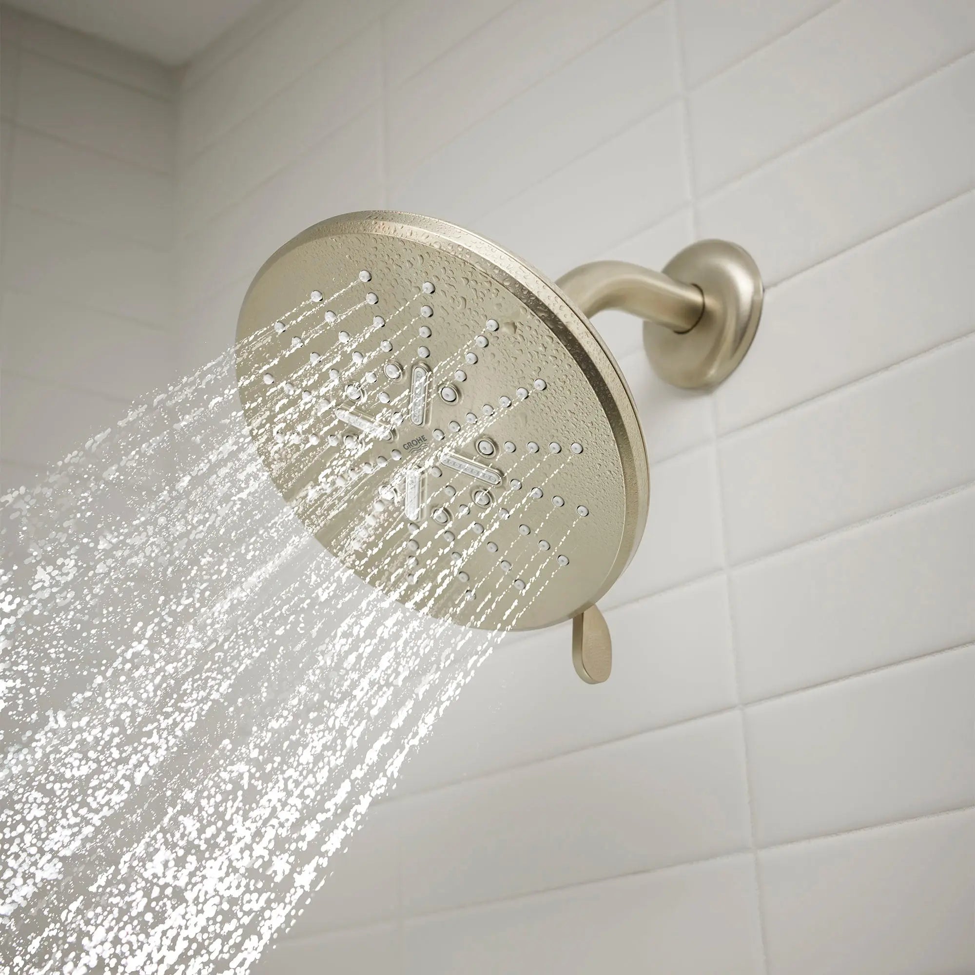 Grohe RAINSHOWER WALL-UNION  Brushed Nickel 26635EN0 - Plumbing Market