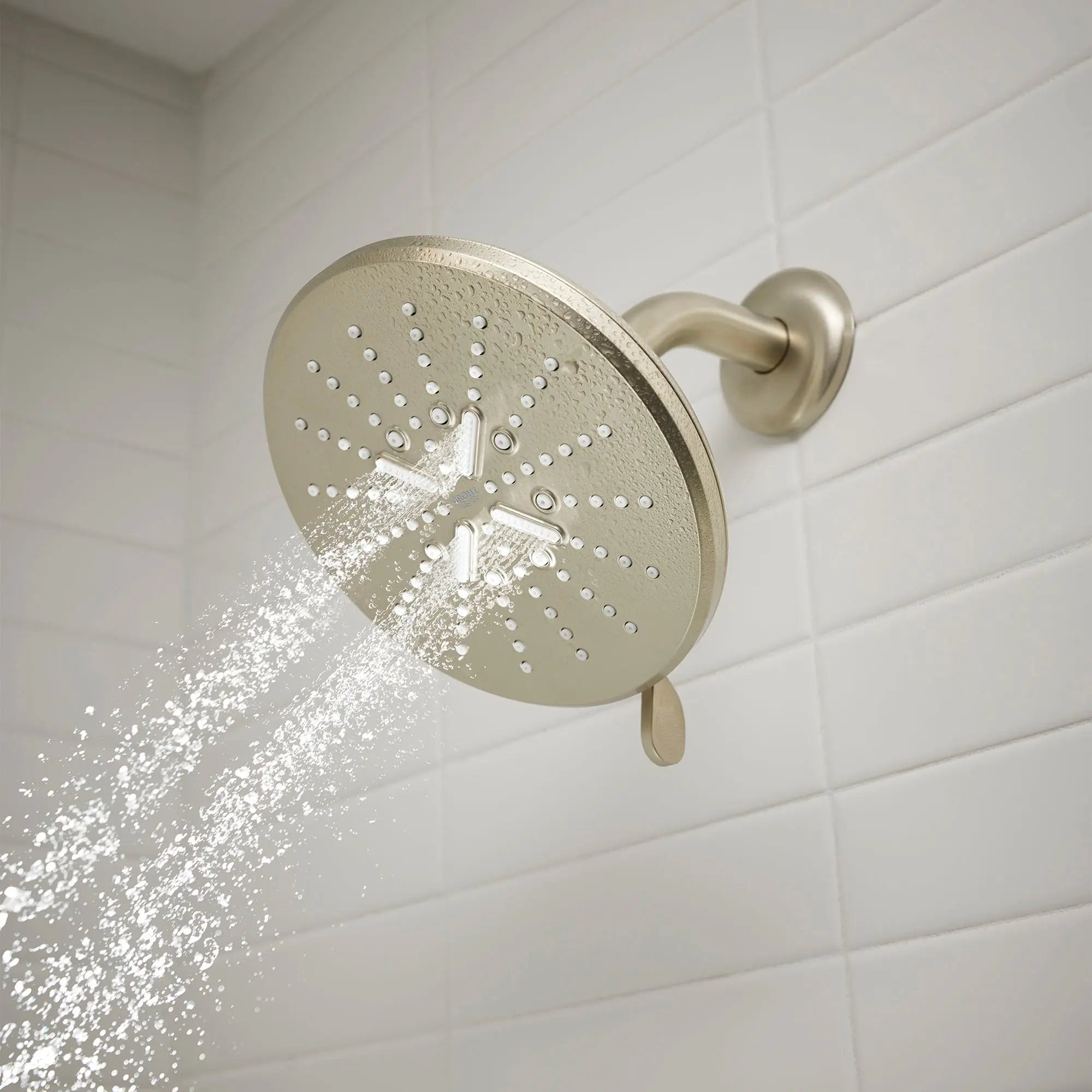 Grohe RAINSHOWER WALL-UNION  Brushed Nickel 26635EN0 - Plumbing Market