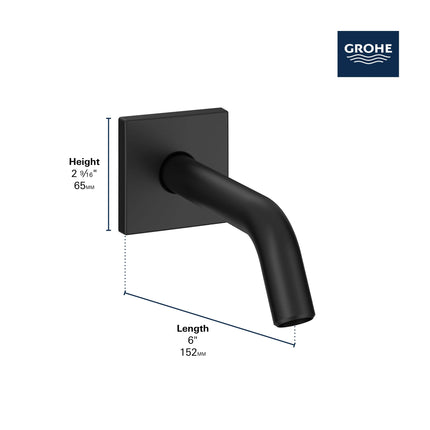 Grohe RELEXA SHOWER ARM  Hard Graphite 26633A00 - Plumbing Market
