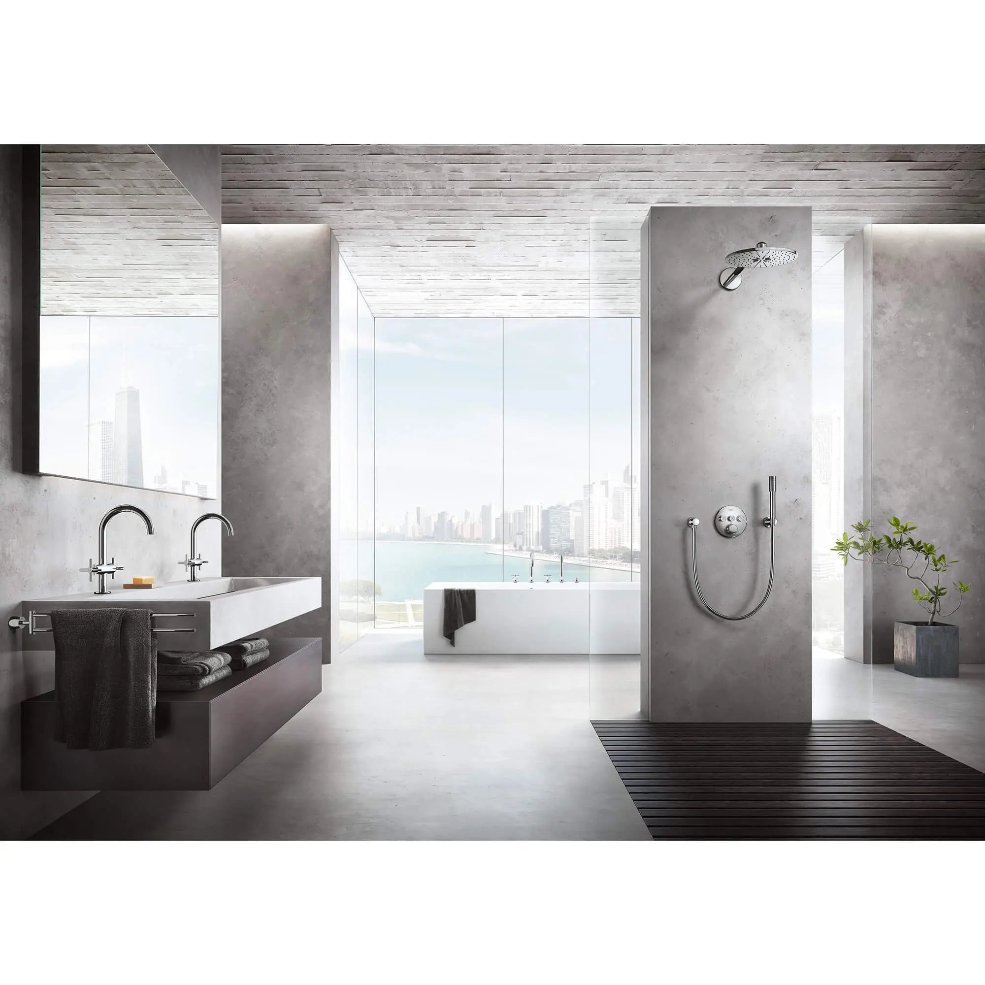 Grohe RELEXA WALL UNION NPT US  Chrome 28627000 - Plumbing Market
