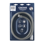 Grohe ROTAFLEX SHOWER HOSE 1500MM BL  Chrome 28409001 - Plumbing Market