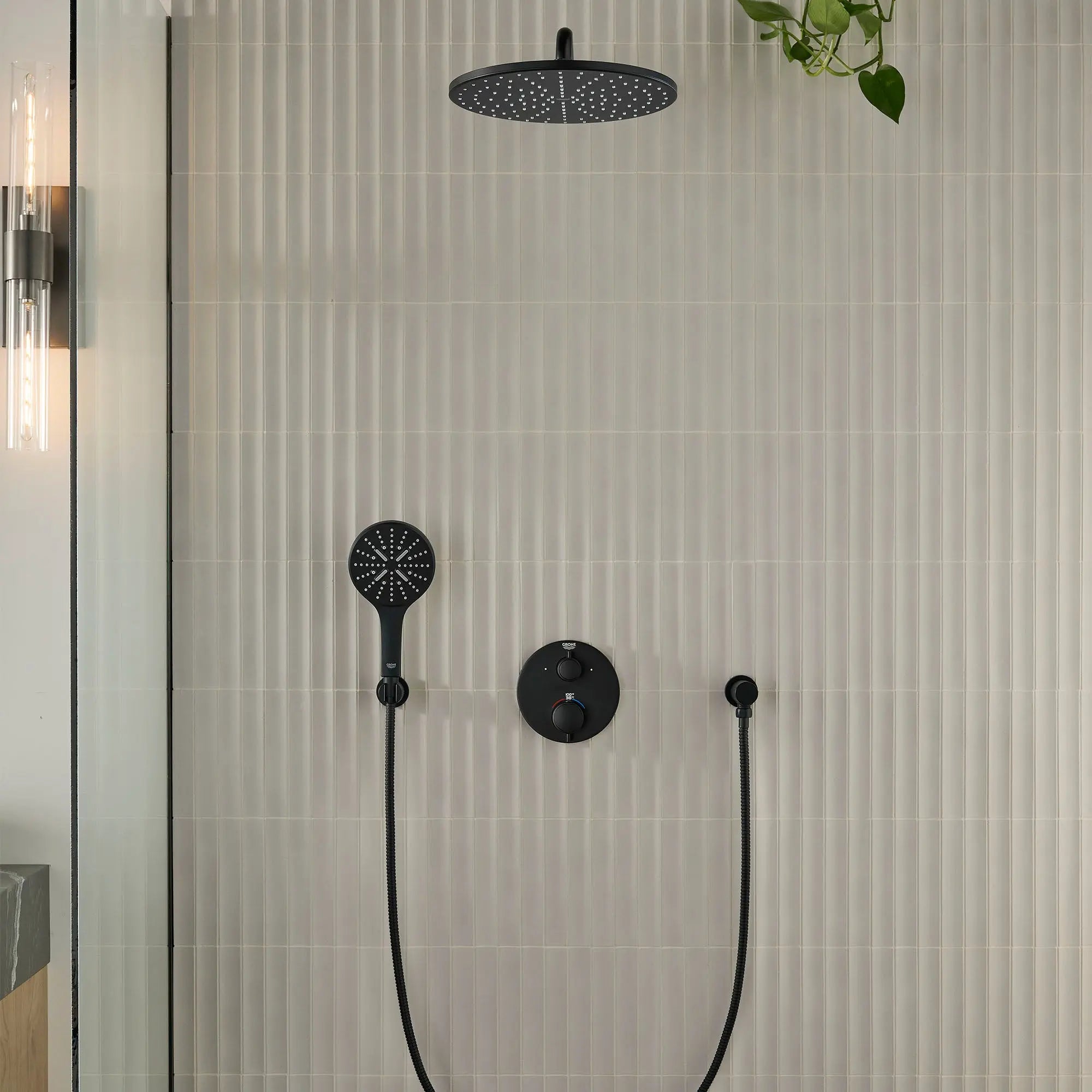 Grohe RSH 310 MONO HEADSHOWER 6,6L Matte Black 265692430 - Plumbing Market