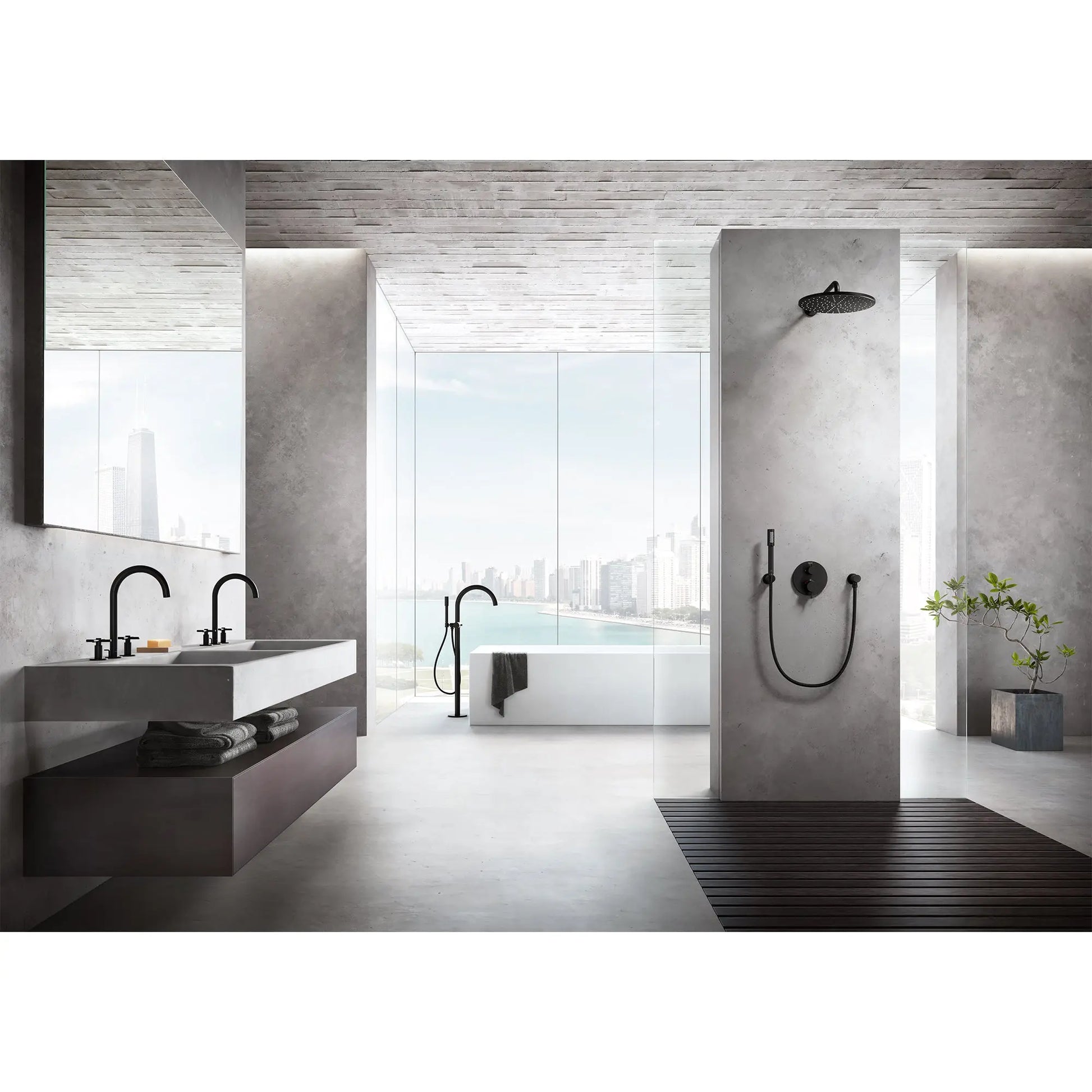 Grohe RSH 310 MONO HEADSHOWER 6,6L Matte Black 265692430 - Plumbing Market