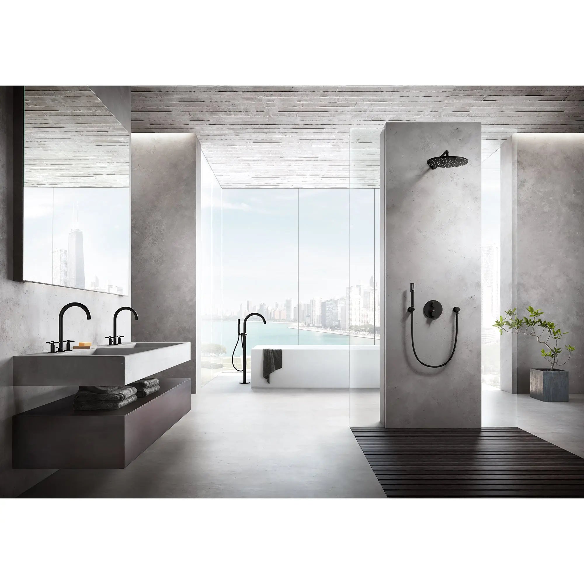 Grohe RSH 310 MONO HEADSHOWER 6,6L Matte Black 265692430 - Plumbing Market