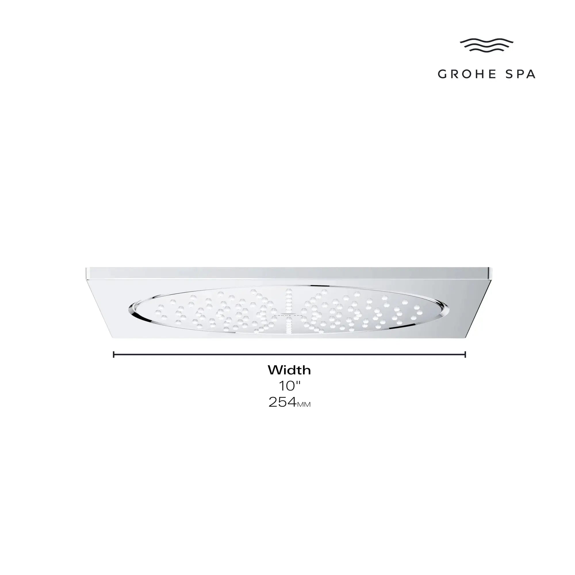 Grohe RSH AQUA 10" HEADSHOWER 6,6L US  Chrome 26882000 - Plumbing Market