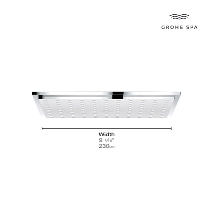 Grohe RSH AQUA 230 CEILING SHOWER 6,6L US  Chrome 26869000 - Plumbing Market