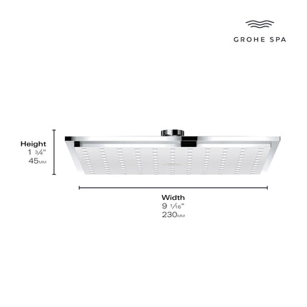 Grohe RSH AQUA 230 HEADSHOWER 6,6L  Chrome 26868000 - Plumbing Market