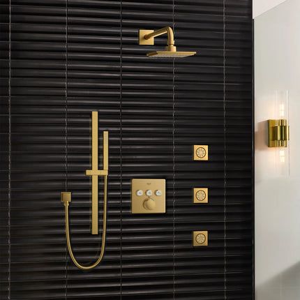 Grohe RSH AQUA BODY SPRAY, SQUARE  Brushed Cool Sunrise 26845GN0 - Plumbing Market