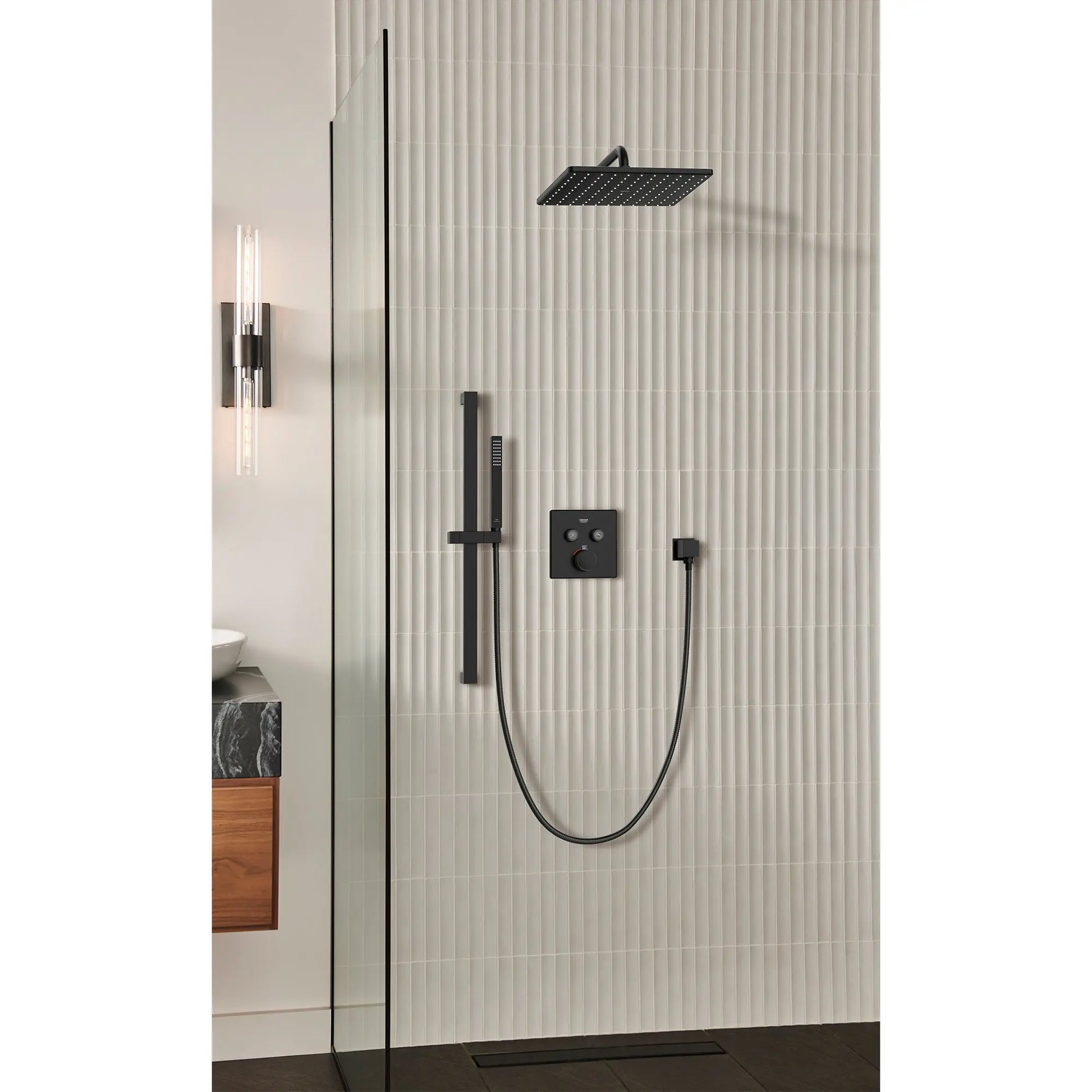 Grohe RSH AQUA HAND SHW 1.8GPM Matte Black 268672430 - Plumbing Market