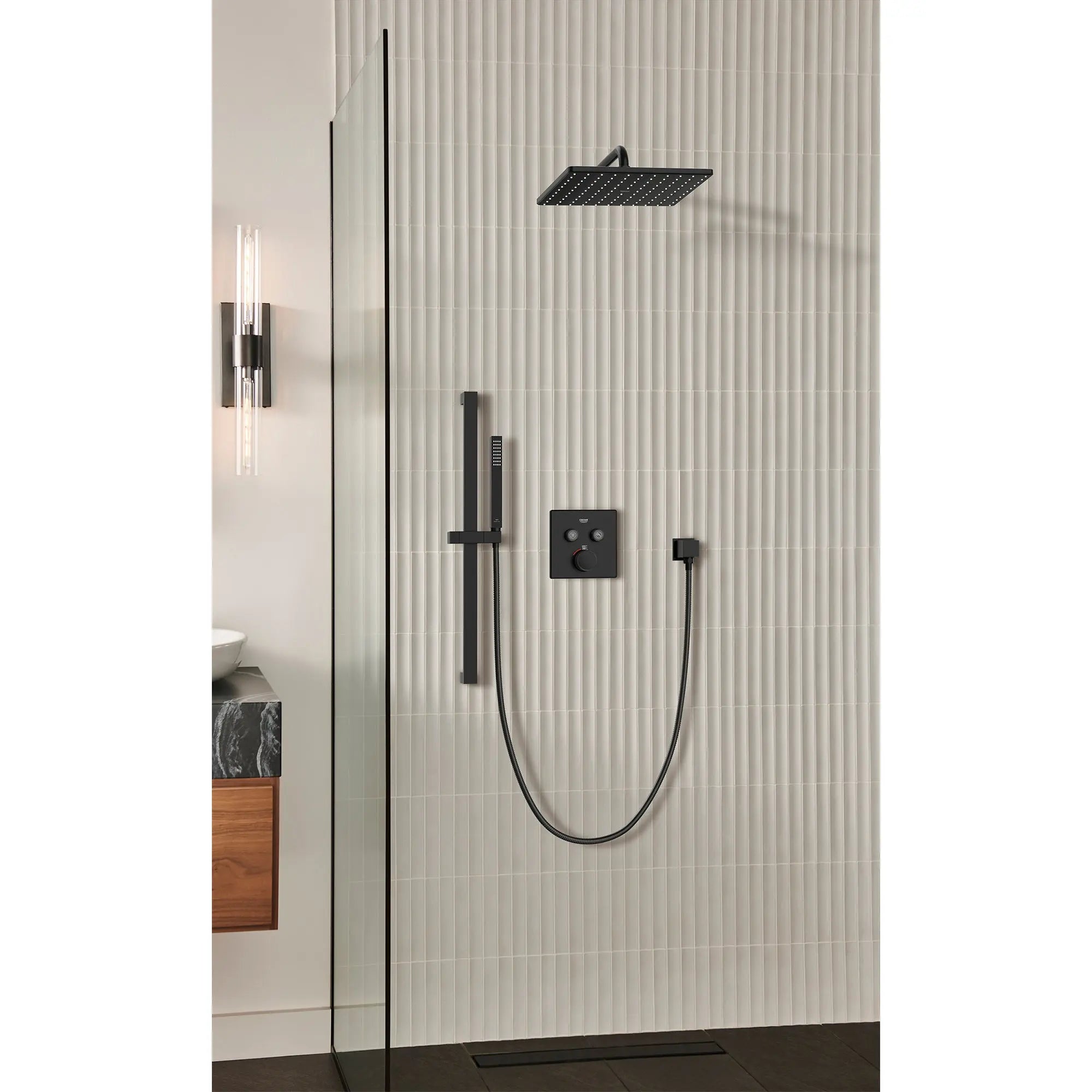 Grohe RSH AQUA HAND SHW 1.8GPM Matte Black 268672430 - Plumbing Market