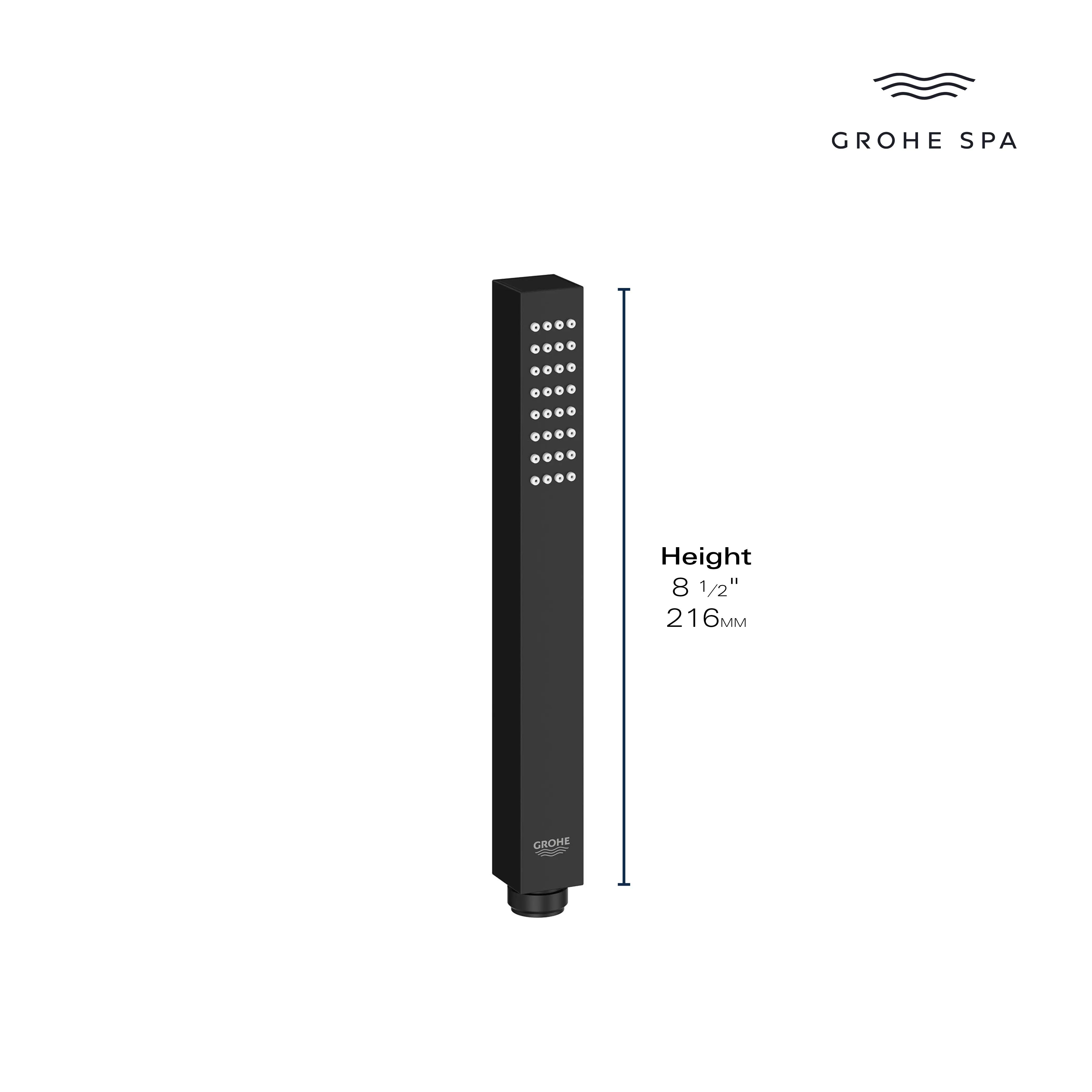 Grohe RSH AQUA STICK HANDSHOWER6,6L  Hard Graphite 26867A00 - Plumbing Market