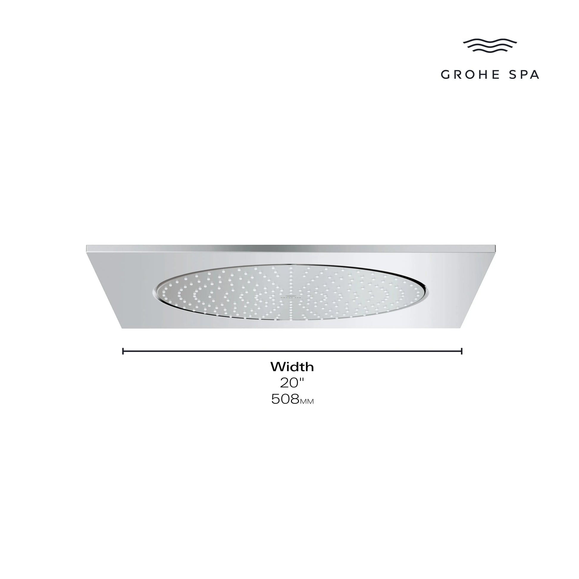 Grohe RSH Aqua 20" CEILING SHOWER 6,6L US  Chrome 26870000 - Plumbing Market