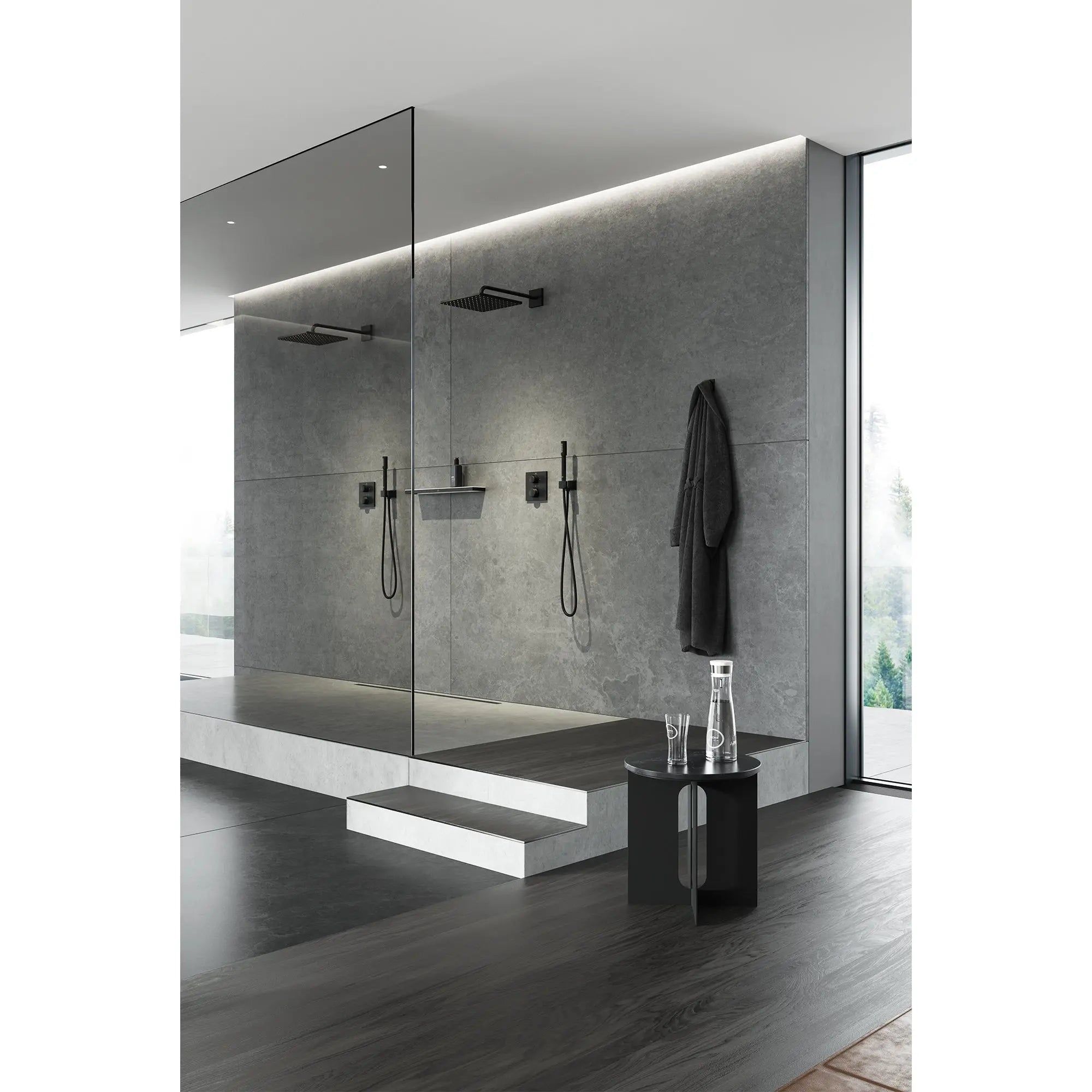 Grohe RSH MONO 11IN SHOWERHEAD WALL MOUNT Matte Black 265702430 - Plumbing Market
