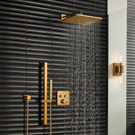 Grohe RSH MONO 310 MONO HEADSHOWER CUBE 6,6L U  Brushed Cool Sunrise 26570GN0 - Plumbing Market