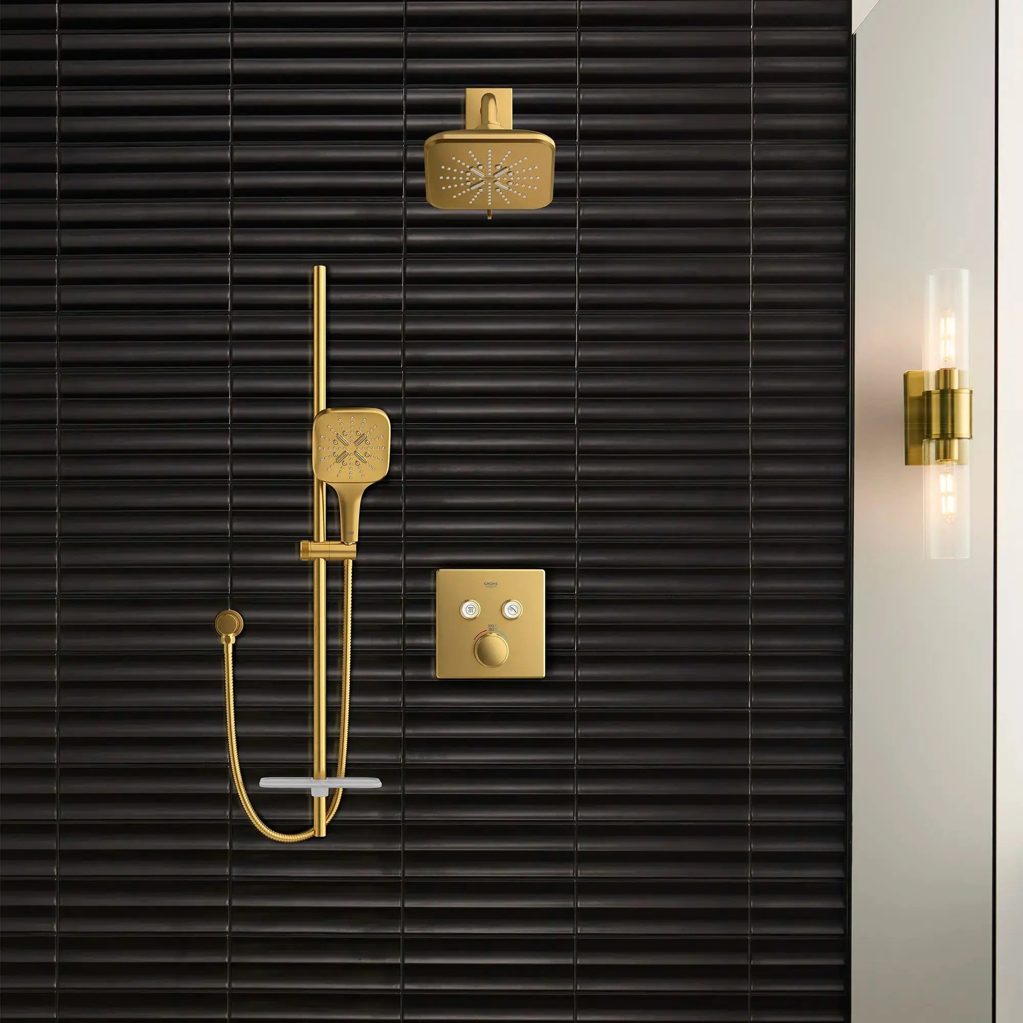 Grohe RSH SMARTACTIVE 165 SHOWERHEAD,1.75GPM S  Brushed Cool Sunrise 26797GN0 - Plumbing Market