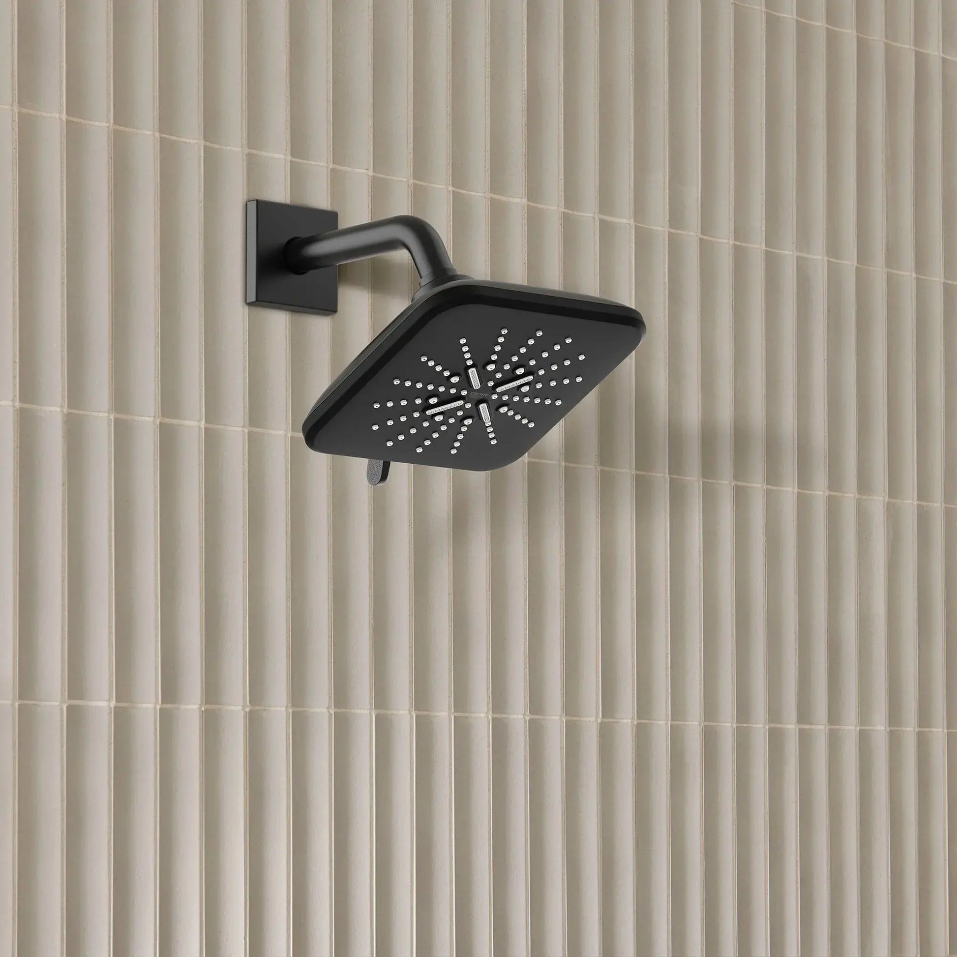 Grohe RSH SMARTACTIVE 7IN SHW HEAD WALL MOUNT Matte Black 267972430 - Plumbing Market