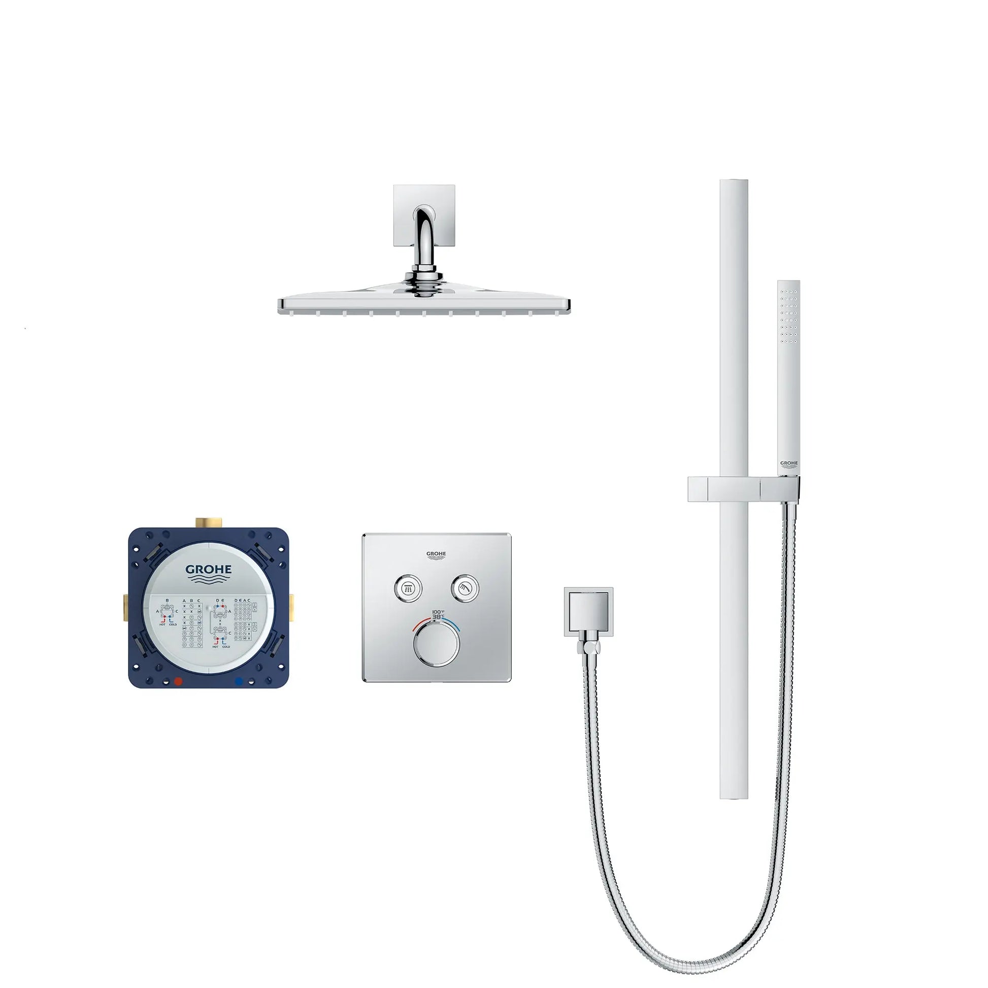 Grohe RSH SQ DUAL THERM SHOWER SYS CA  Chrome 1030810000 - Plumbing Market