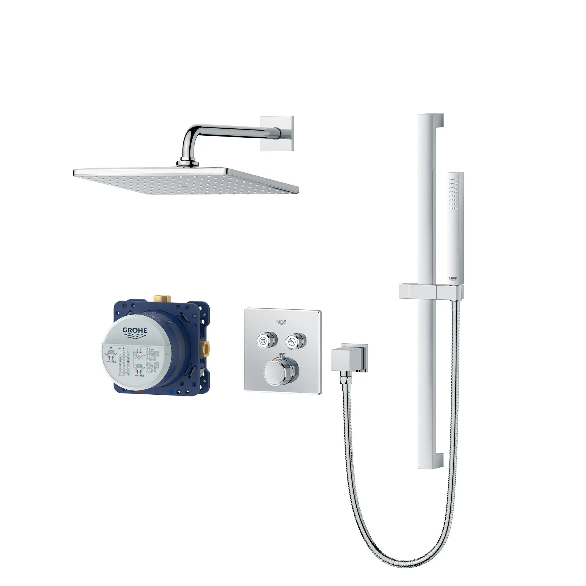 Grohe RSH SQ DUAL THERM SHOWER SYS CA  Chrome 1030810000 - Plumbing Market