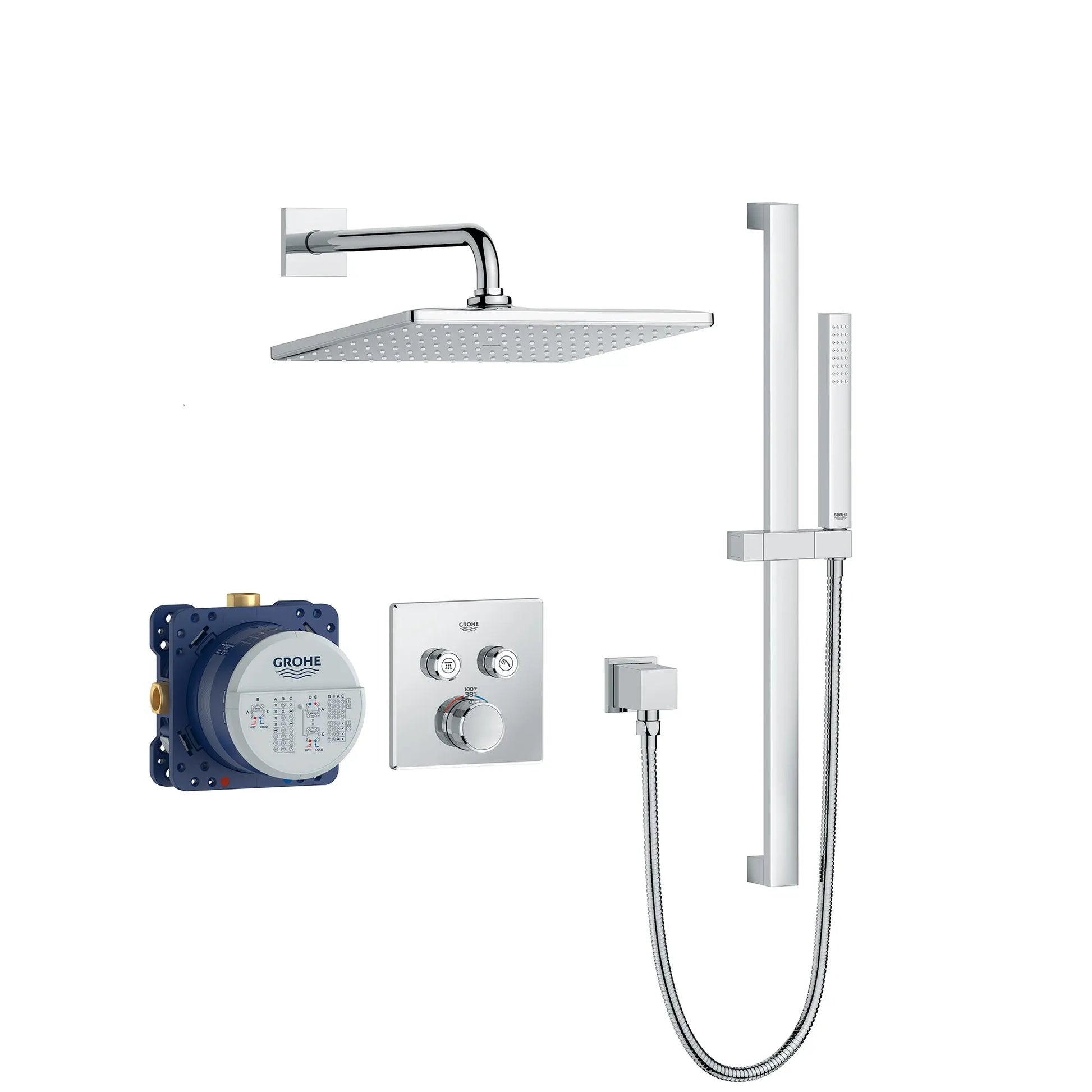 Grohe RSH SQ DUAL THERM SHOWER SYS CA  Chrome 1030810000 - Plumbing Market