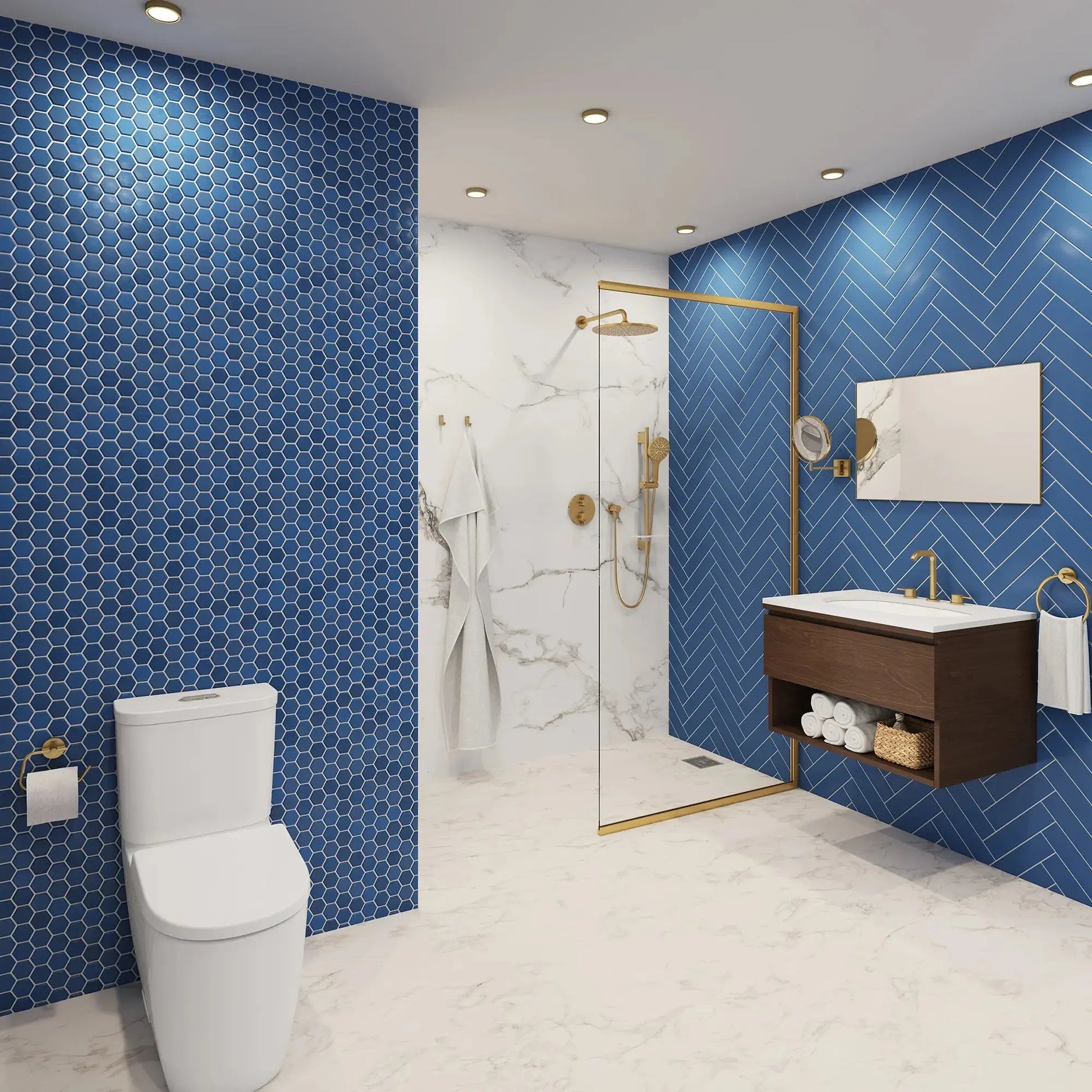 Grohe Rainshower GrohTherm 2-Handle Thermostatic Dual Function Shower Kit - Plumbing Market