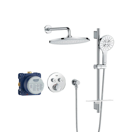 Grohe Rainshower Smart Control Thermostatic Dual Function Shower Kit - Plumbing Market