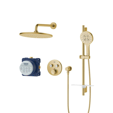 Grohe Rainshower Smart Control Thermostatic Dual Function Shower Kit - Plumbing Market