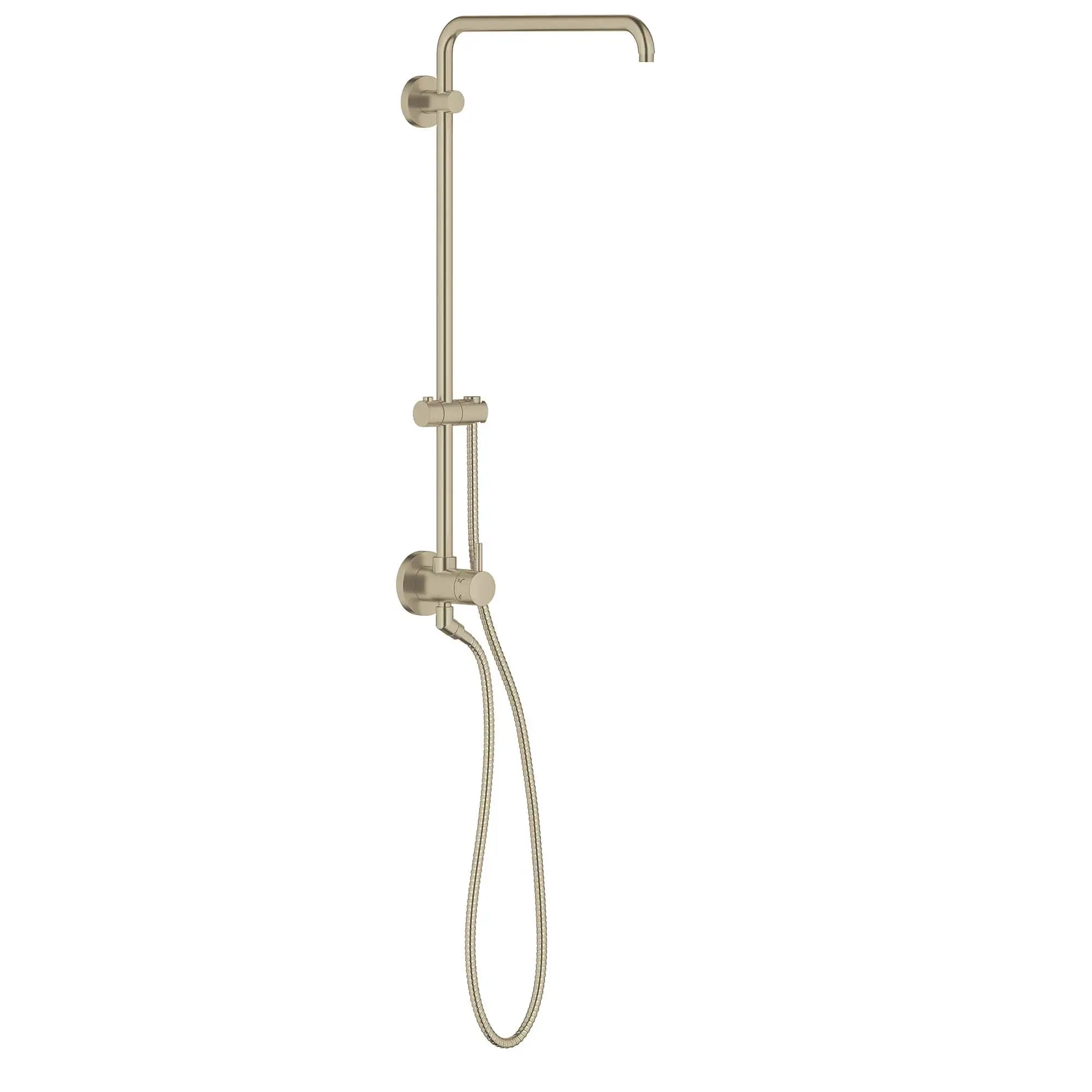 Grohe Retro-Fit 25" Shower System with Rainshower Shower Arm Brushed Nickel InfinityFinish - Plumbing Market