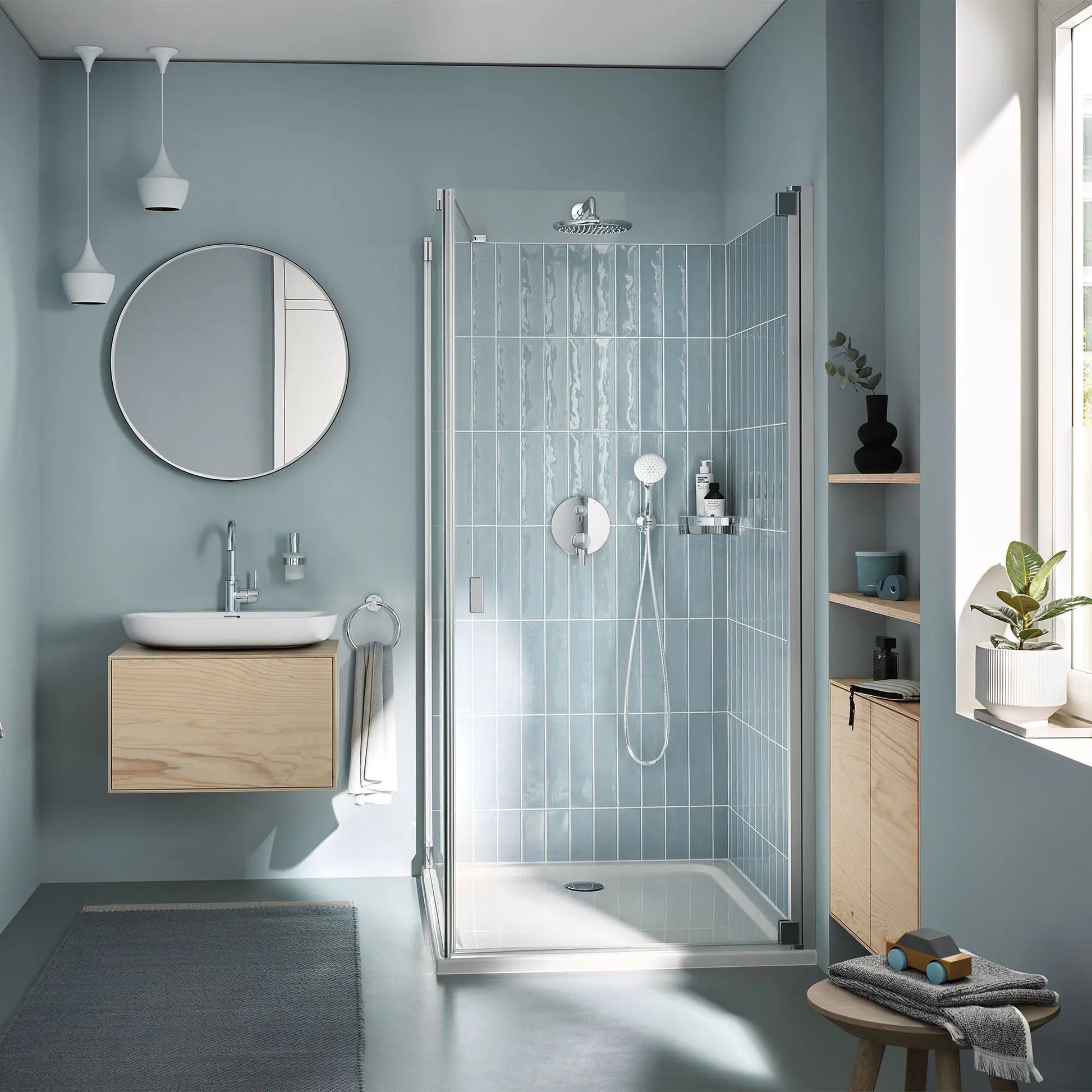 Grohe S TOWEL RAIL 600MM  Chrome 40366001 - Plumbing Market