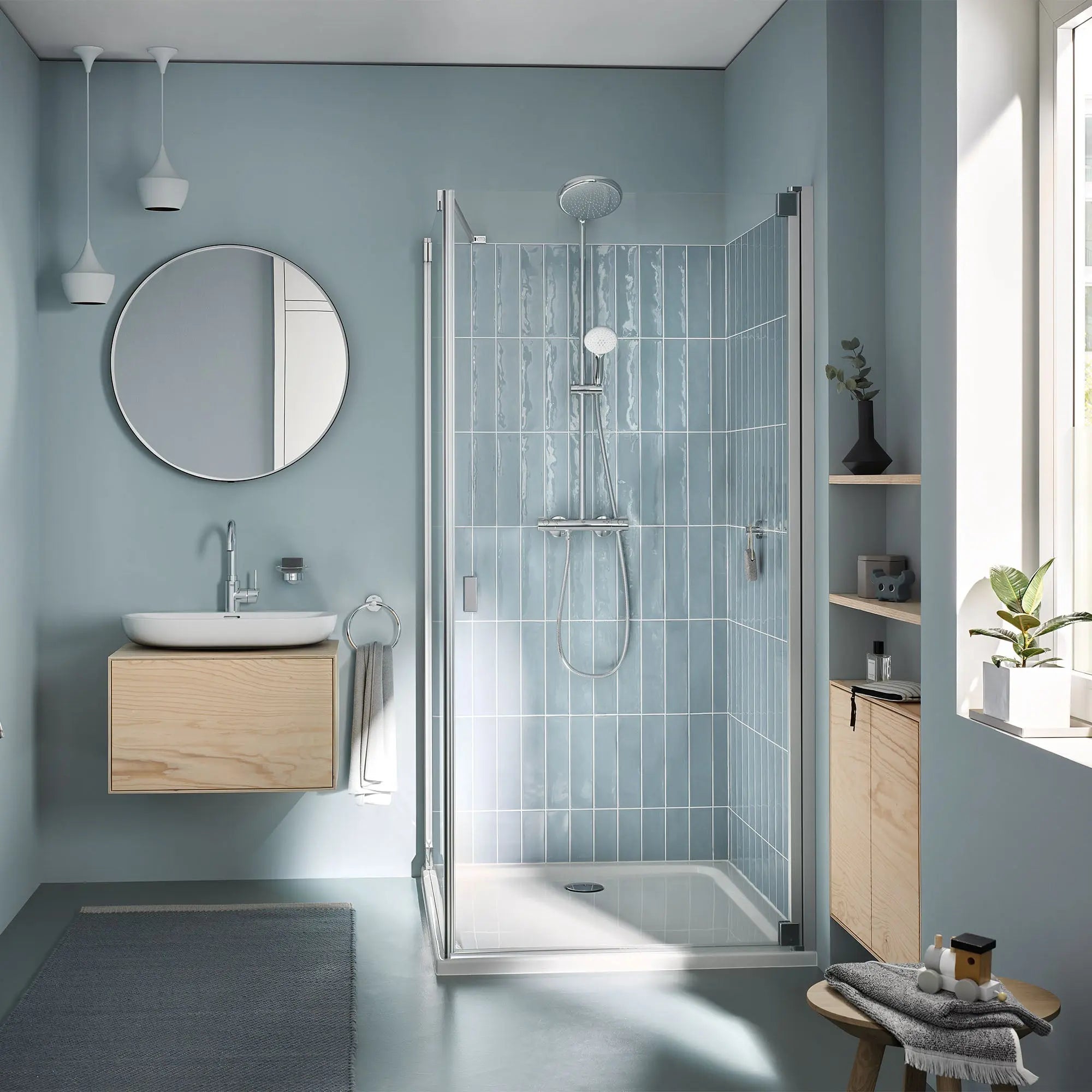 Grohe S TOWEL RAIL 600MM  Chrome 40366001 - Plumbing Market