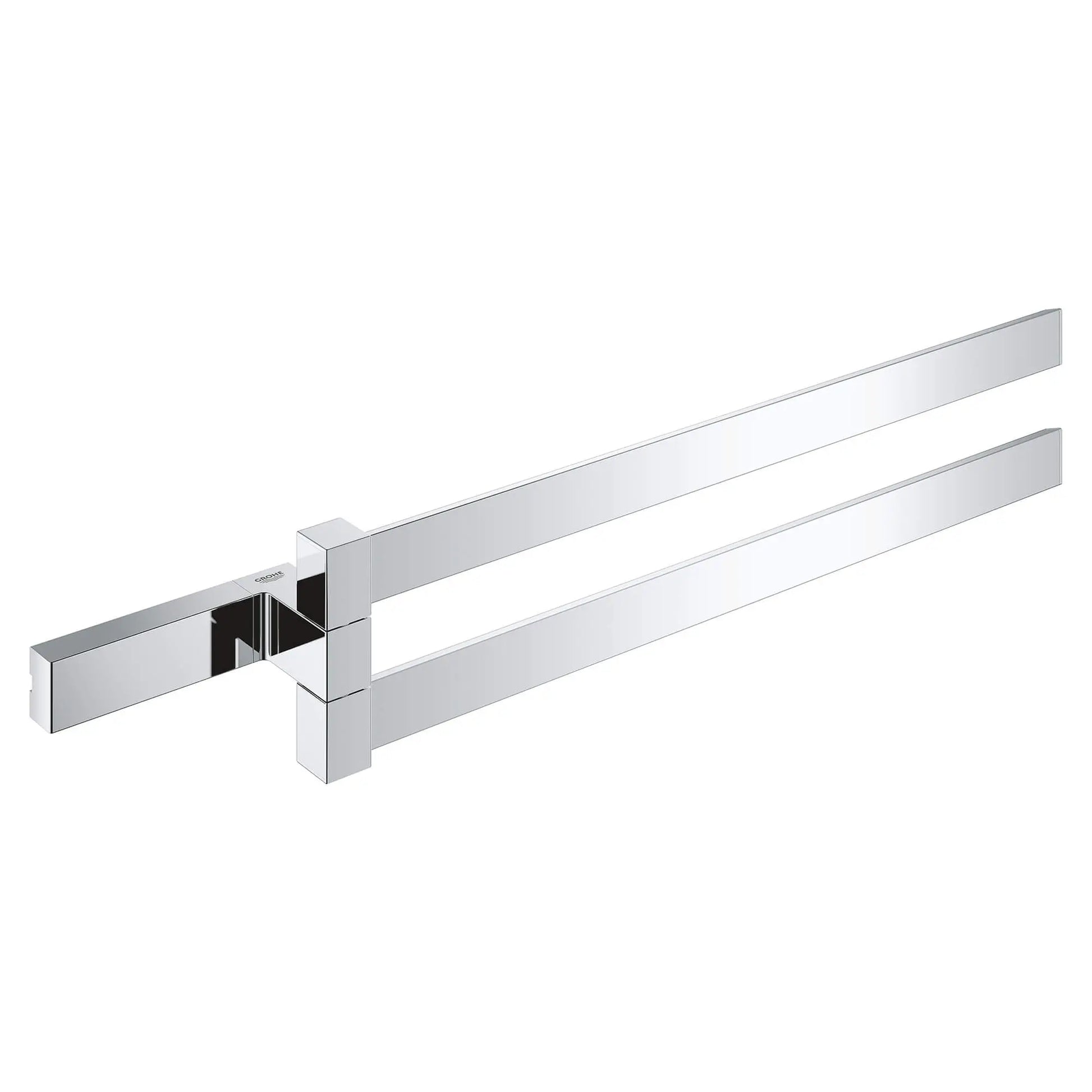 Grohe SELECTION CUBE DOUBLE TOWEL BAR  Chrome 40768000 - Plumbing Market