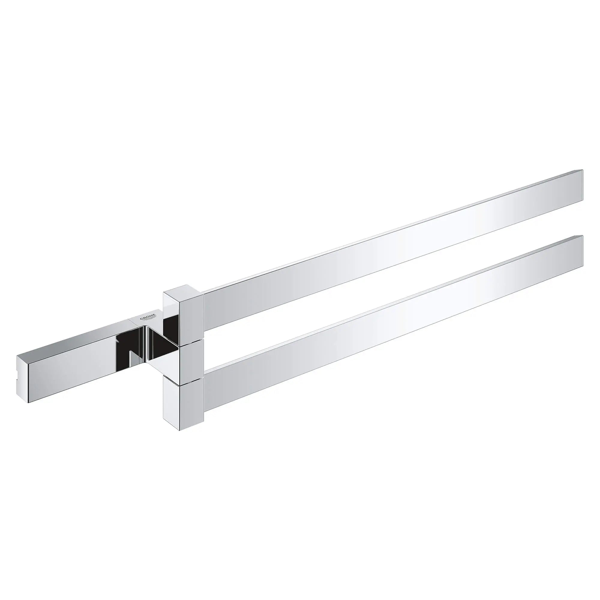 Grohe SELECTION CUBE DOUBLE TOWEL BAR  Chrome 40768000 - Plumbing Market
