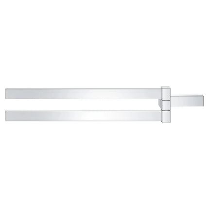 Grohe SELECTION CUBE DOUBLE TOWEL BAR  Chrome 40768000 - Plumbing Market