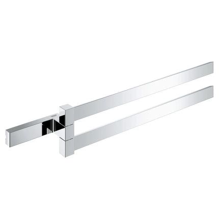 Grohe SELECTION CUBE DOUBLE TOWEL BAR  Chrome 40768000 - Plumbing Market