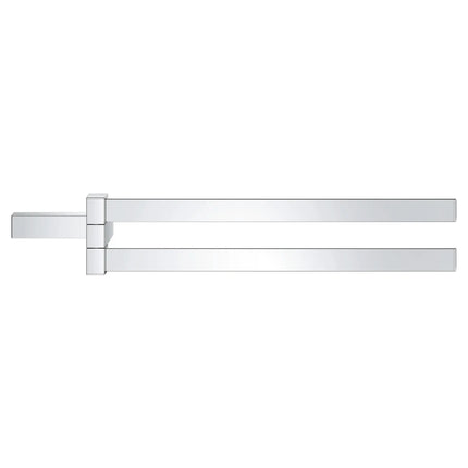 Grohe SELECTION CUBE DOUBLE TOWEL BAR  Chrome 40768000 - Plumbing Market