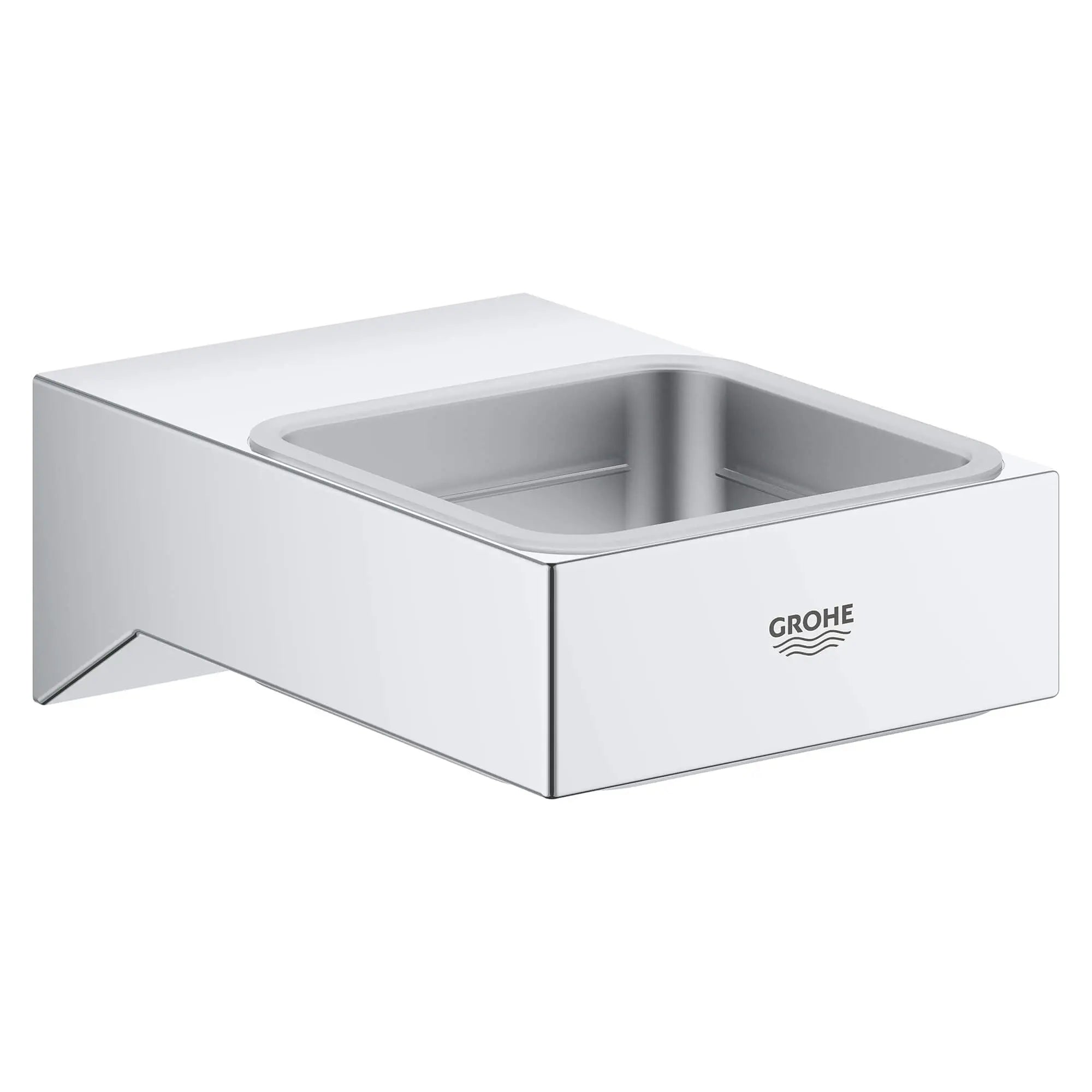 Grohe SELECTION CUBE HOLDER F.GLASS/DISH/DISP.  Chrome 40865000 - Plumbing Market