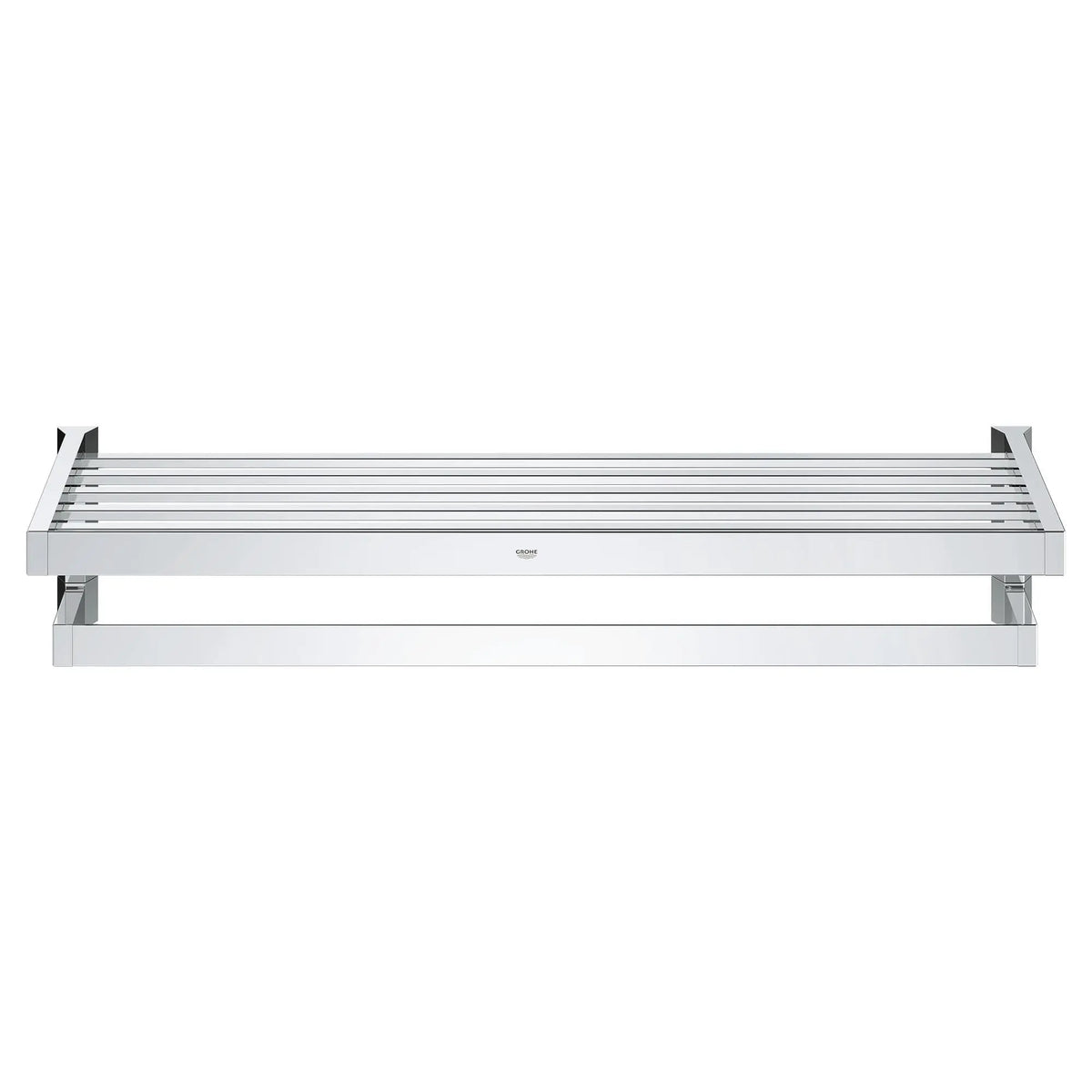 Grohe Train Rack Grohe SELECTION CUBE MULTI-TOWEL RACK Chrome 40804000 – Plumbing Market