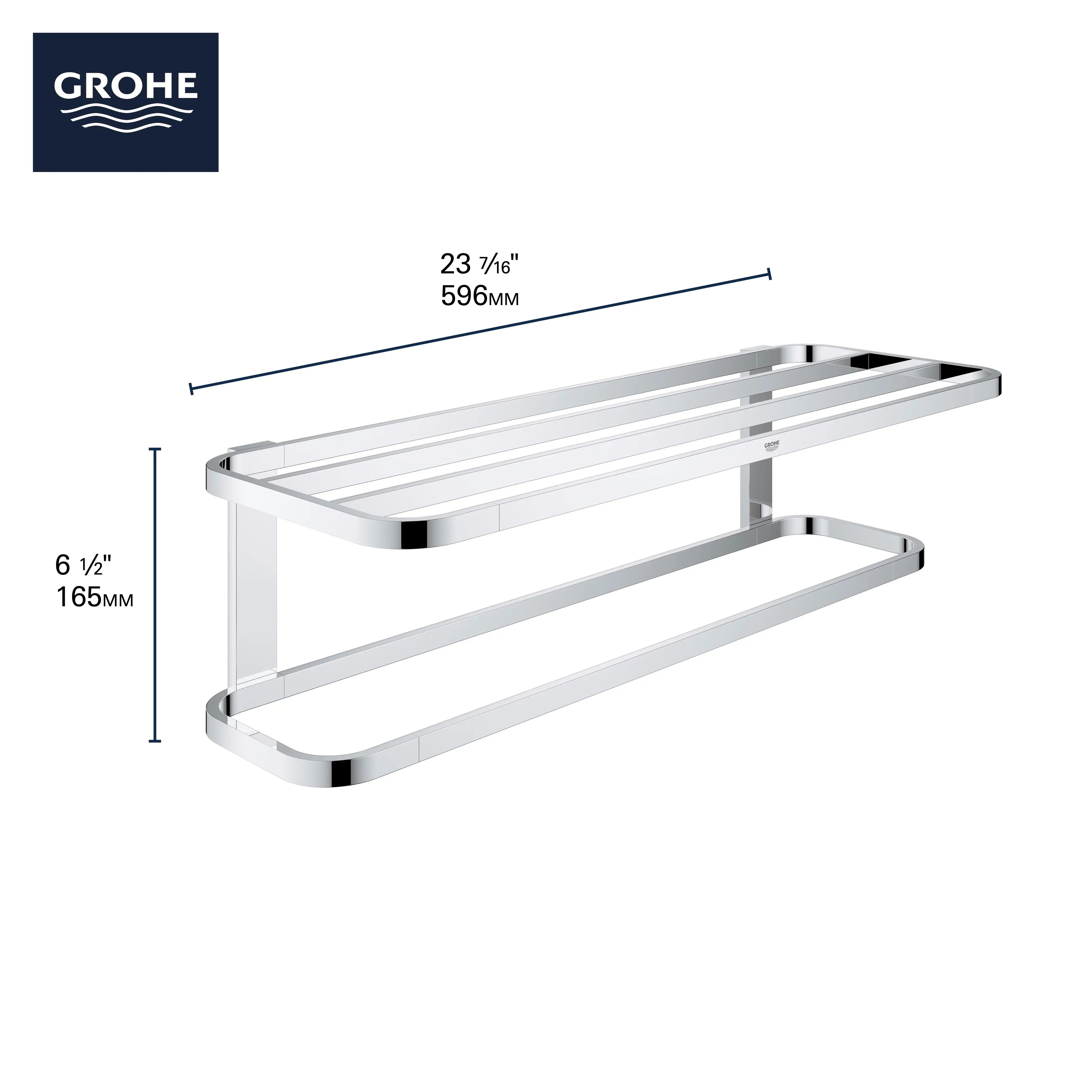 Grohe SELECTION MULTI TOWEL RACK  Hard Graphite 41066A00 - Plumbing Market