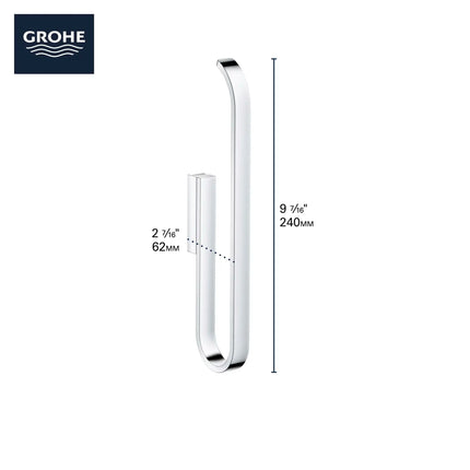 Grohe SELECTION SPARE TOILET PAPER HOLDER  Brushed Nickel 41067EN0 - Plumbing Market