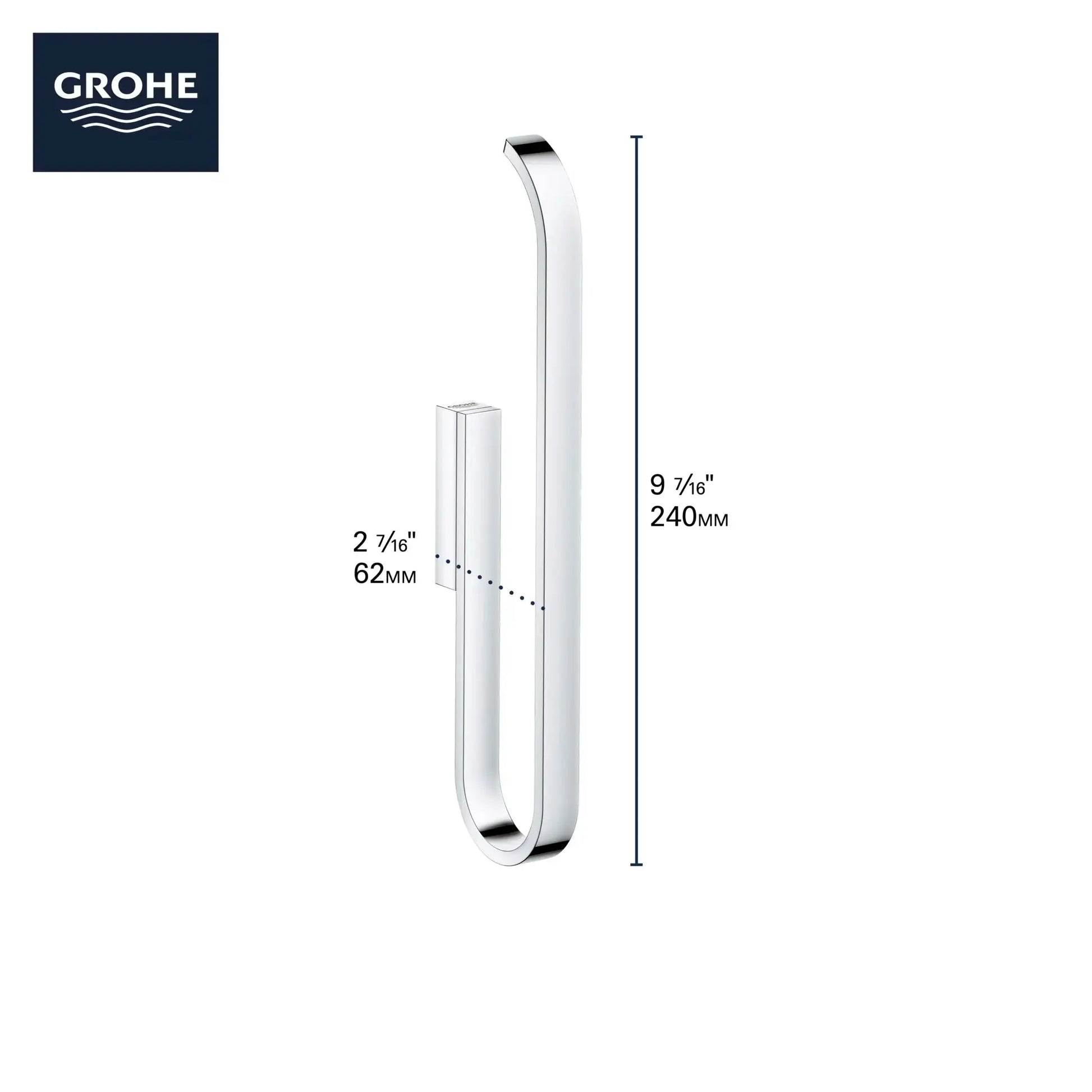 Grohe SELECTION SPARE TOILET PAPER HOLDER  Chrome 41067000 - Plumbing Market
