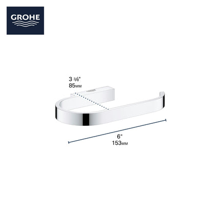 Grohe SELECTION TOILET PAPER HOLDER W/O COVER  Brushed Cool Sunrise 41068GN0 - Plumbing Market