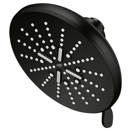 Grohe SMARTACTIVE SHOWER HEAD - ROUND Matte Black 267892430 - Plumbing Market