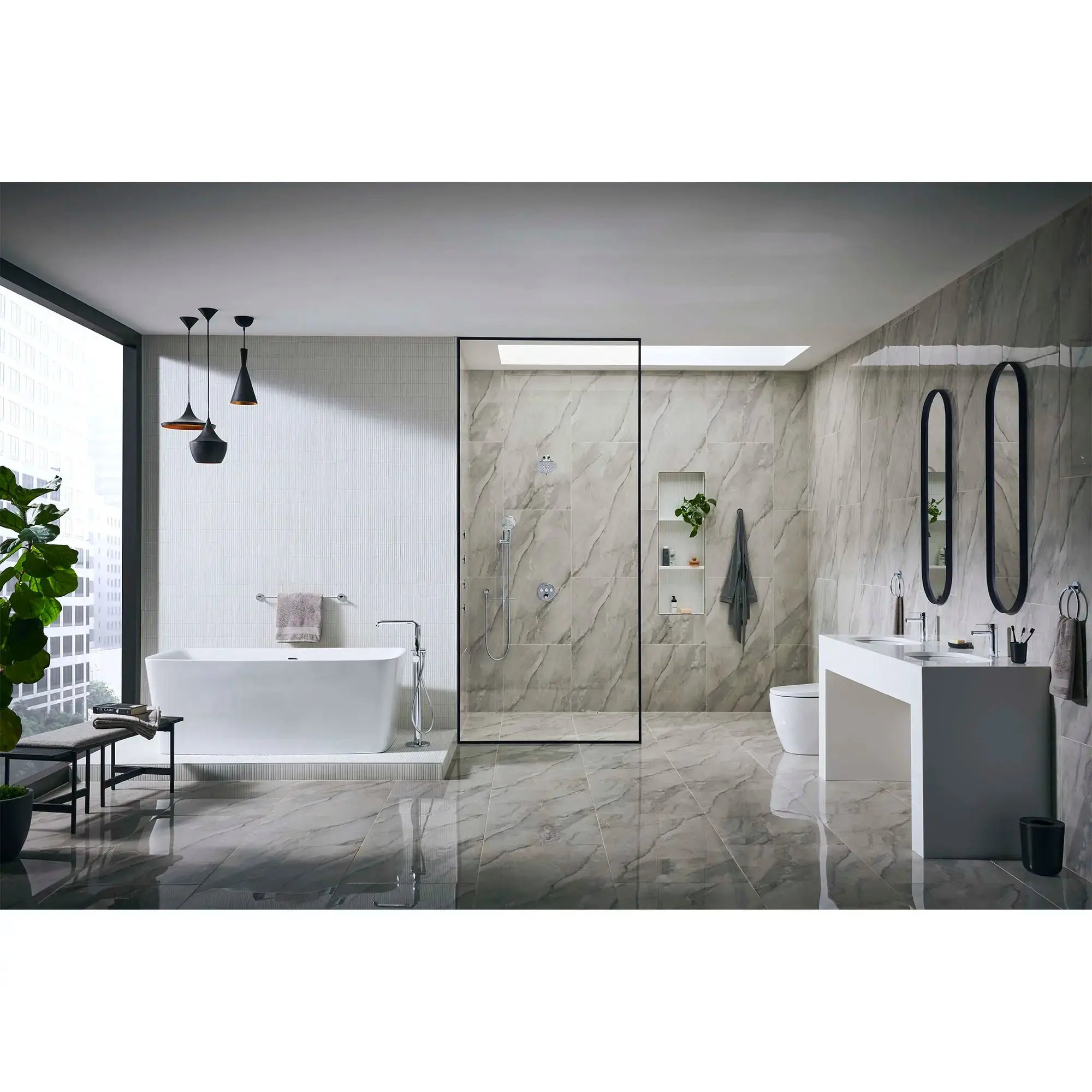 Grohe Single-Handle Freestanding Tub Faucet Trim with 1.75 GPM (6.6 L/min) Hand Shower - Plumbing Market