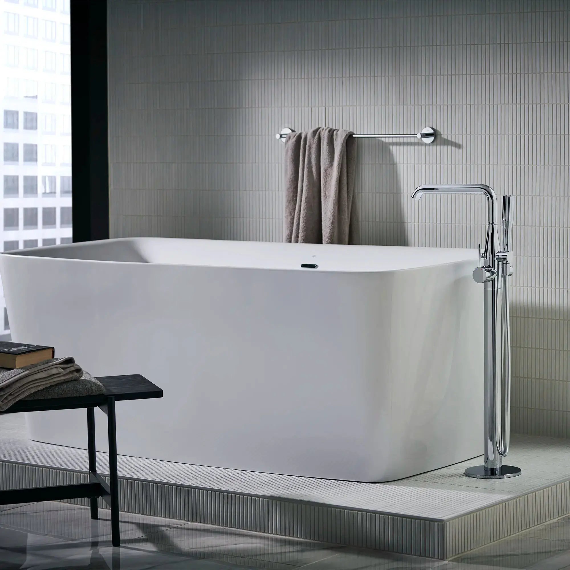 Grohe Single-Handle Freestanding Tub Faucet Trim with 1.75 GPM (6.6 L/min) Hand Shower - Plumbing Market