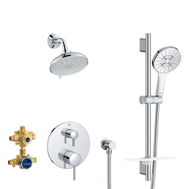 Grohe TIMELESS PBV SHWR SET 1.75GPM US  Chrome 29431000 - Plumbing Market