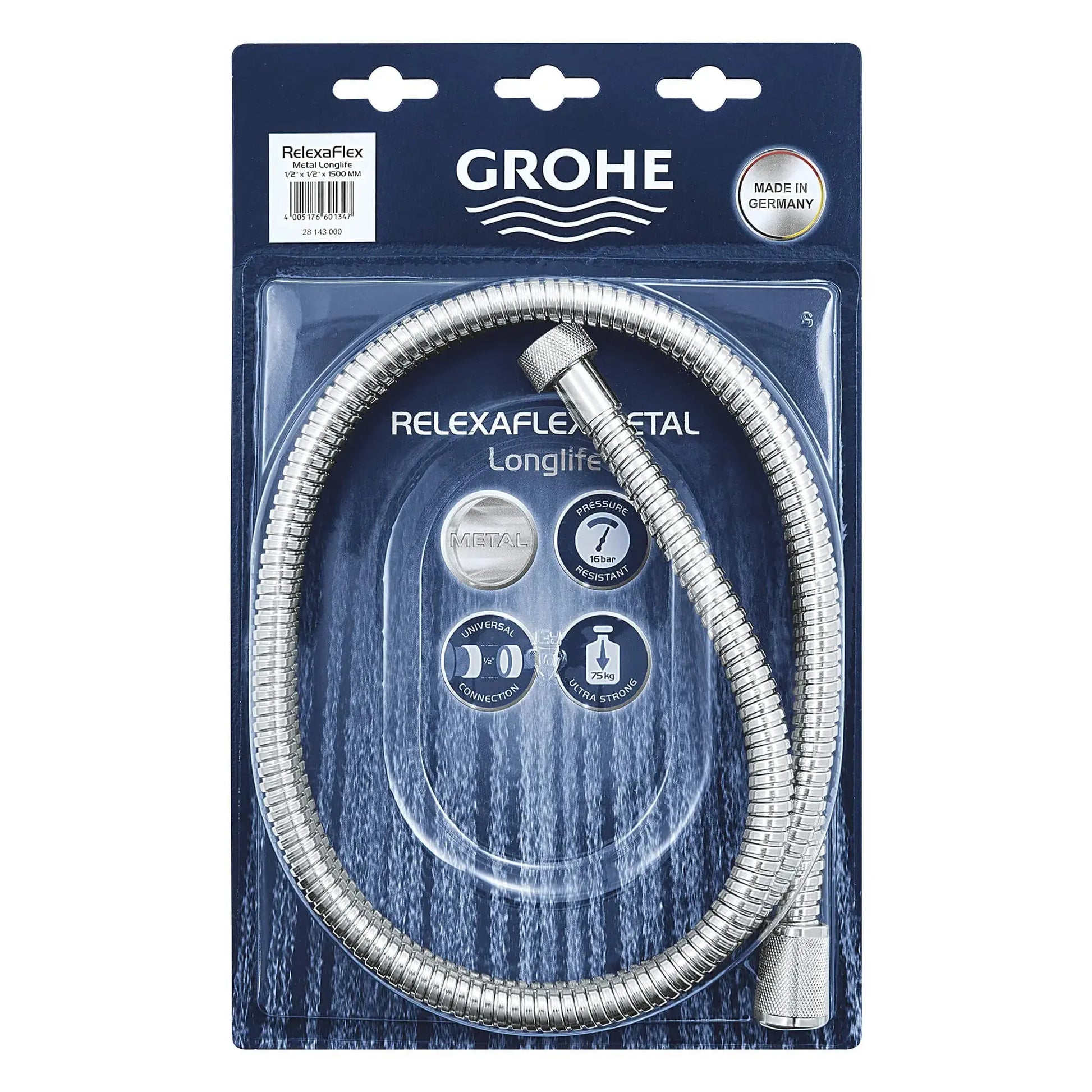 Grohe Universal 59" Metal Shower Hose 28143001 - Plumbing Market