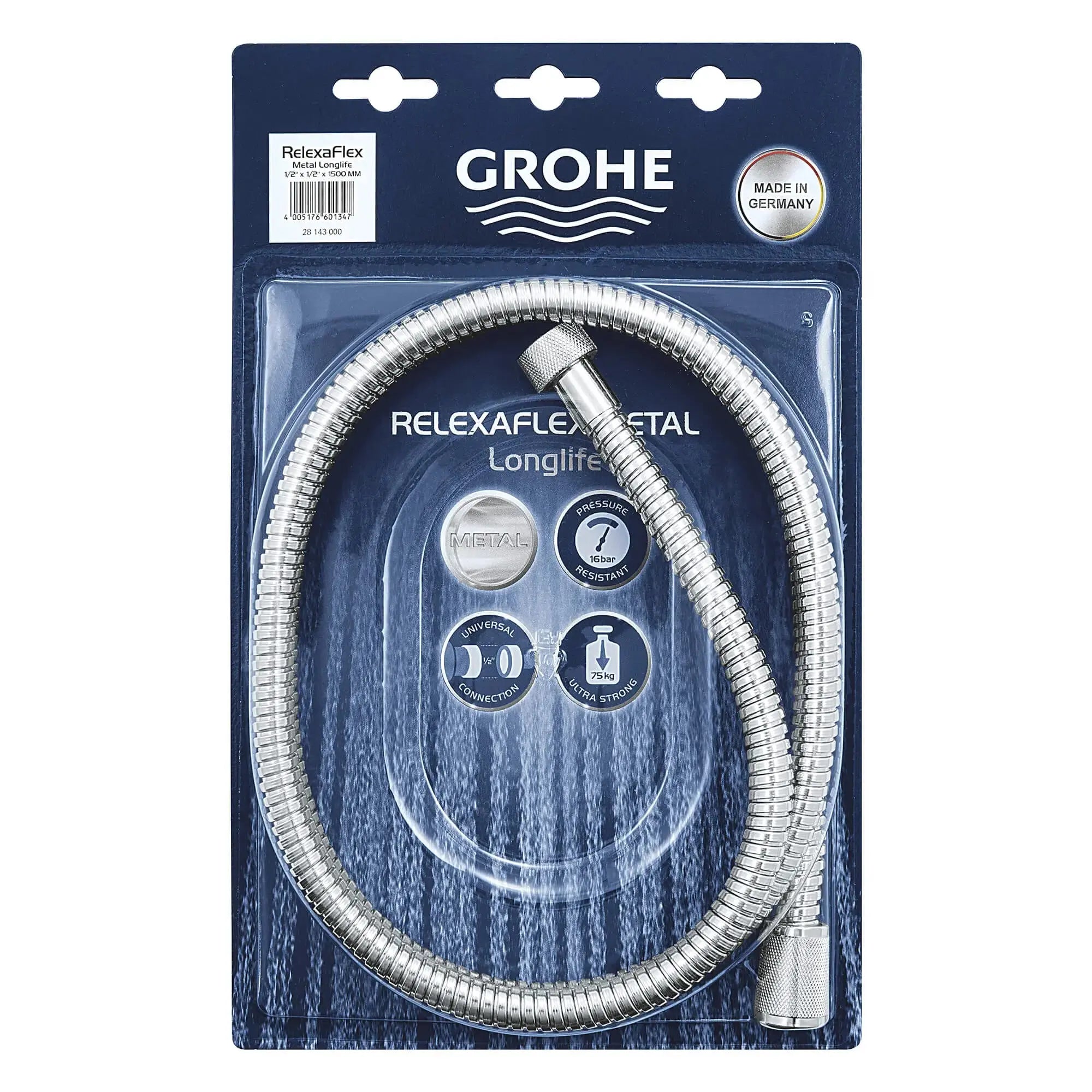 Grohe Universal 59" Metal Shower Hose 28143001 - Plumbing Market