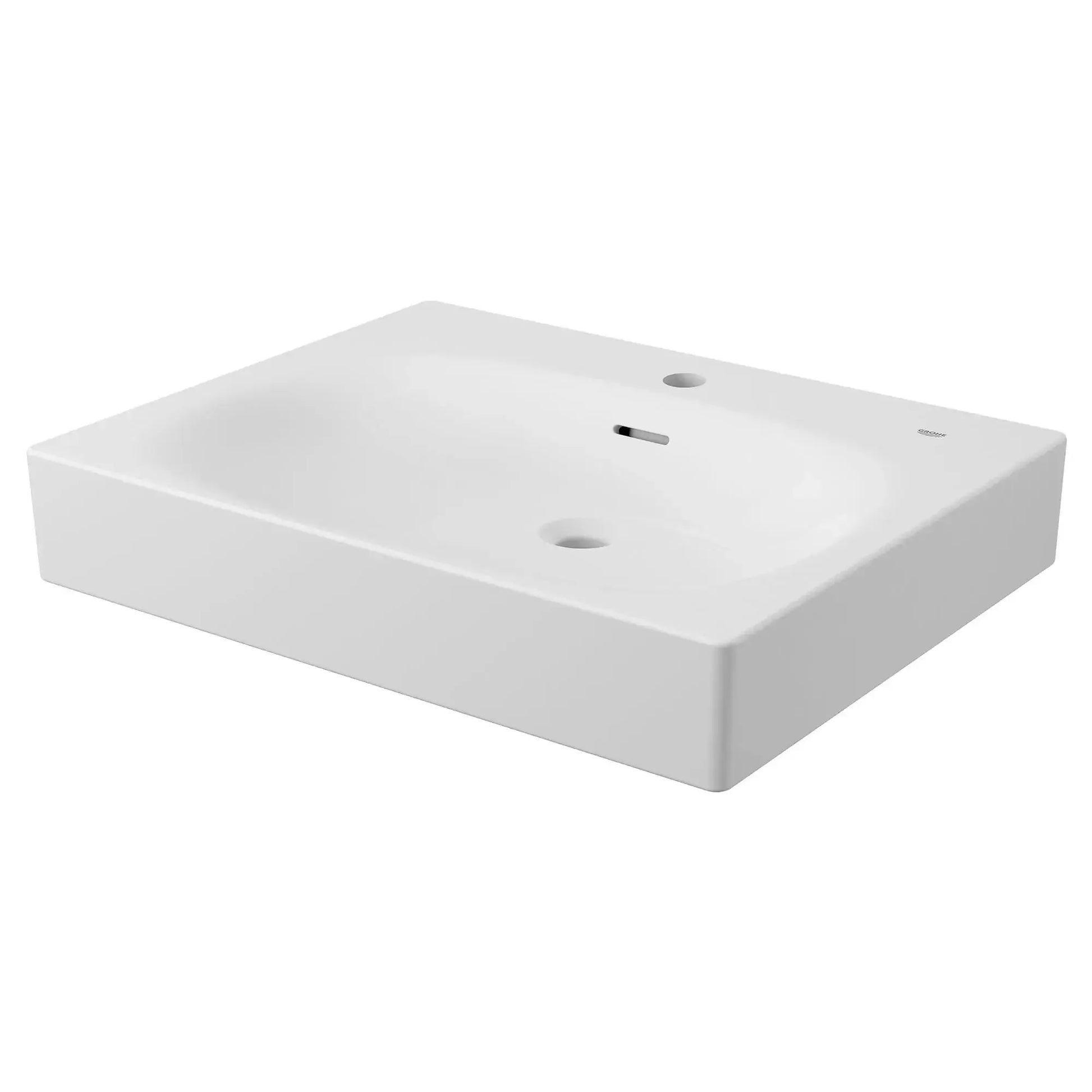 Grohe Wall Mount 24" Bathroom Sink, 1-hole White - Plumbing Market
