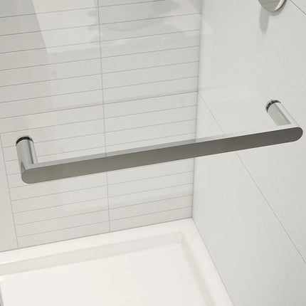 Halo Pro 44 ½-47 x 78 ¾ in. 8 mm Sliding Shower Door with Towel Bar for Alcove Installation with Clear glass in Chrome - Plumbing Market
