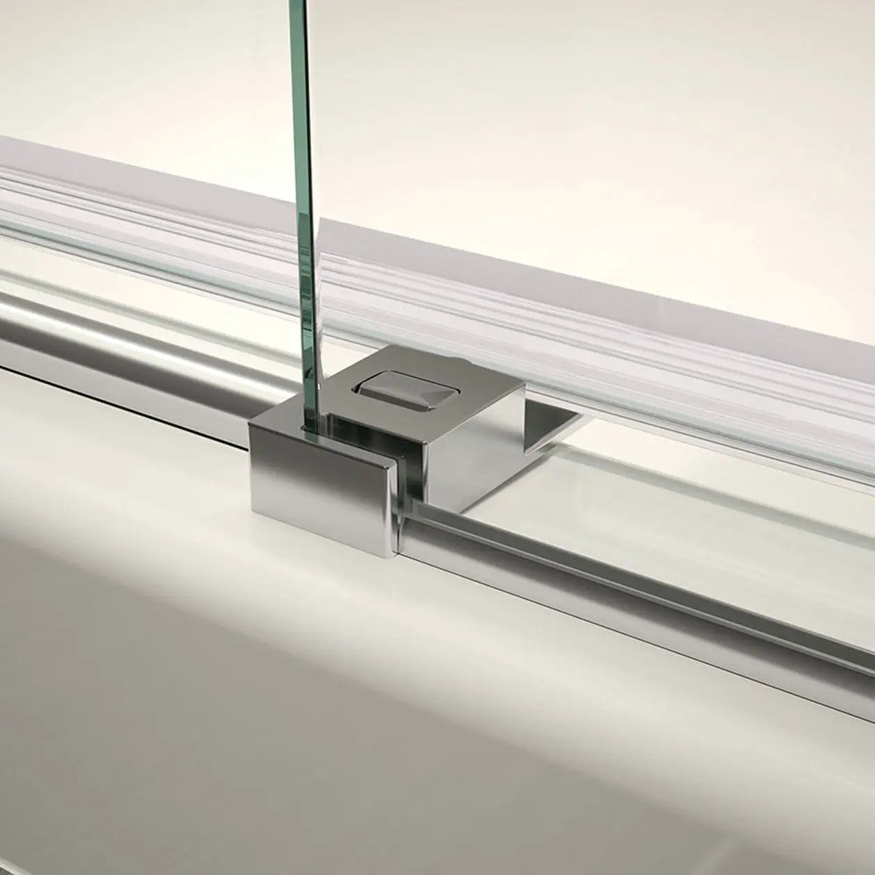 Halo Pro 56 ½-59 x 78 ¾ in. 8 mm Sliding Shower Door with Towel Bar for Alcove Installation with Clear glass in Chrome - Plumbing Market